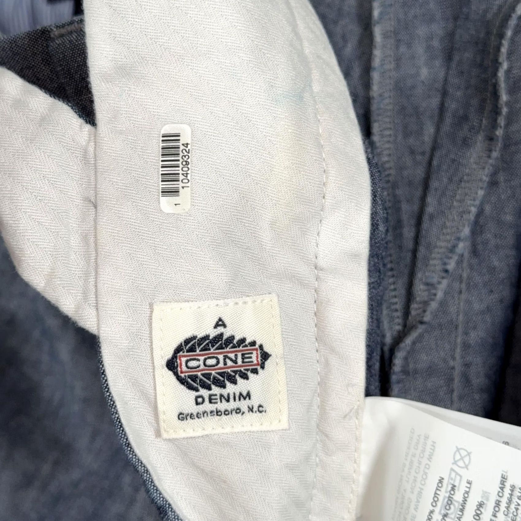 J.Crew J.Crew Bowery Slim Cone Denim Pants Mens 32x30 Blue Chino Chambray Slim Fit Tapered Flat Front Pockets 100% Cotton Casual Size US 32 / EU 48 - 4 Thumbnail