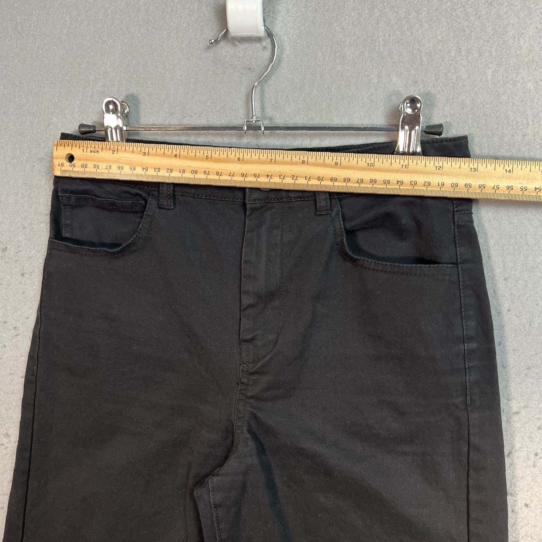 Mango Mango MNG High Waist Straight Leg Pants Womens Size 2 Black Mens Brand Mango Size 2 Regular Pants Chino Straight Jeans? Size 26" / US 2 / IT 38 - 3 Thumbnail