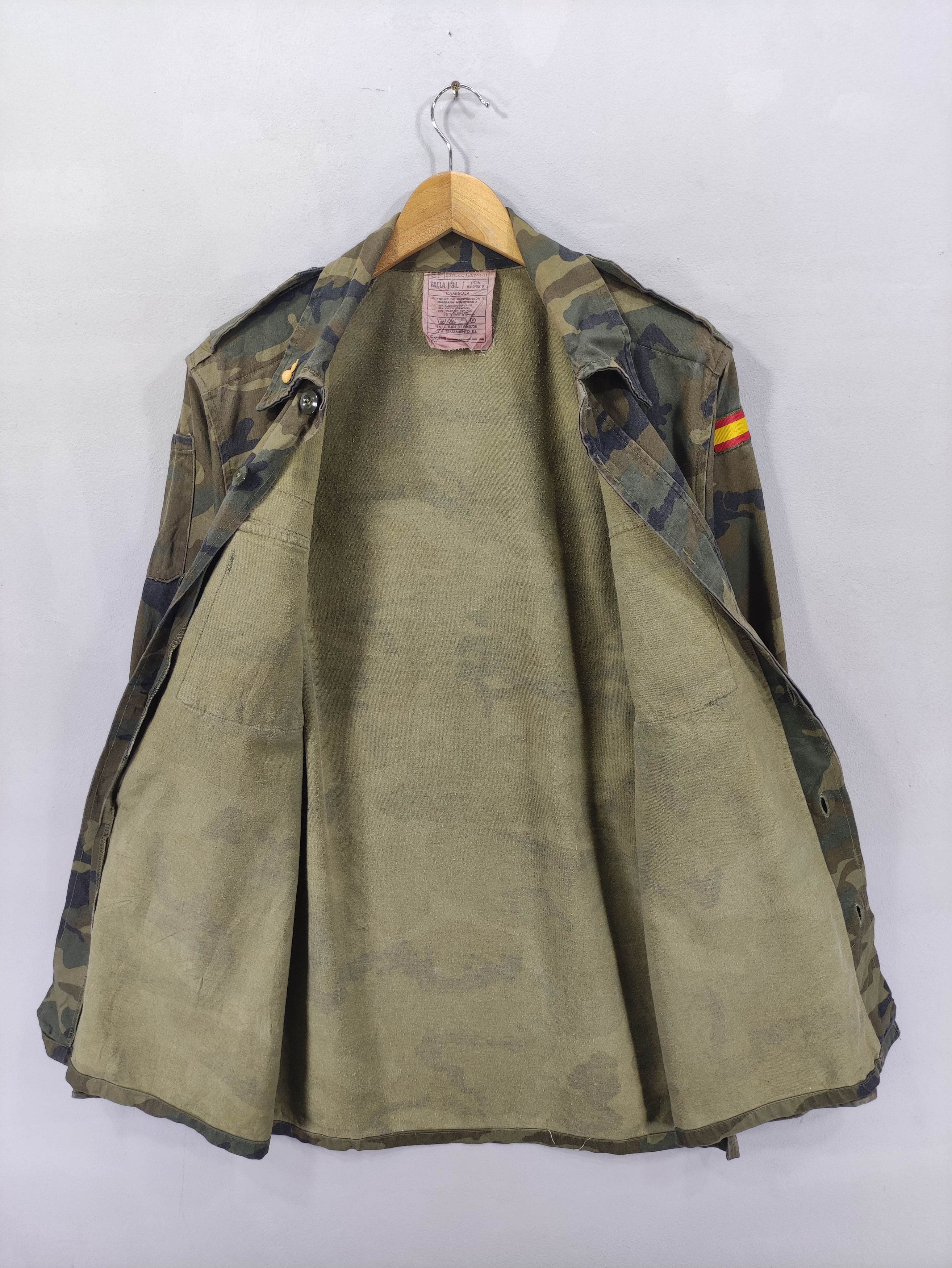 Vintage Vintage Spanish Army Camo Shirt Jacket Size US XL / EU 56 / 4 - 4 Thumbnail