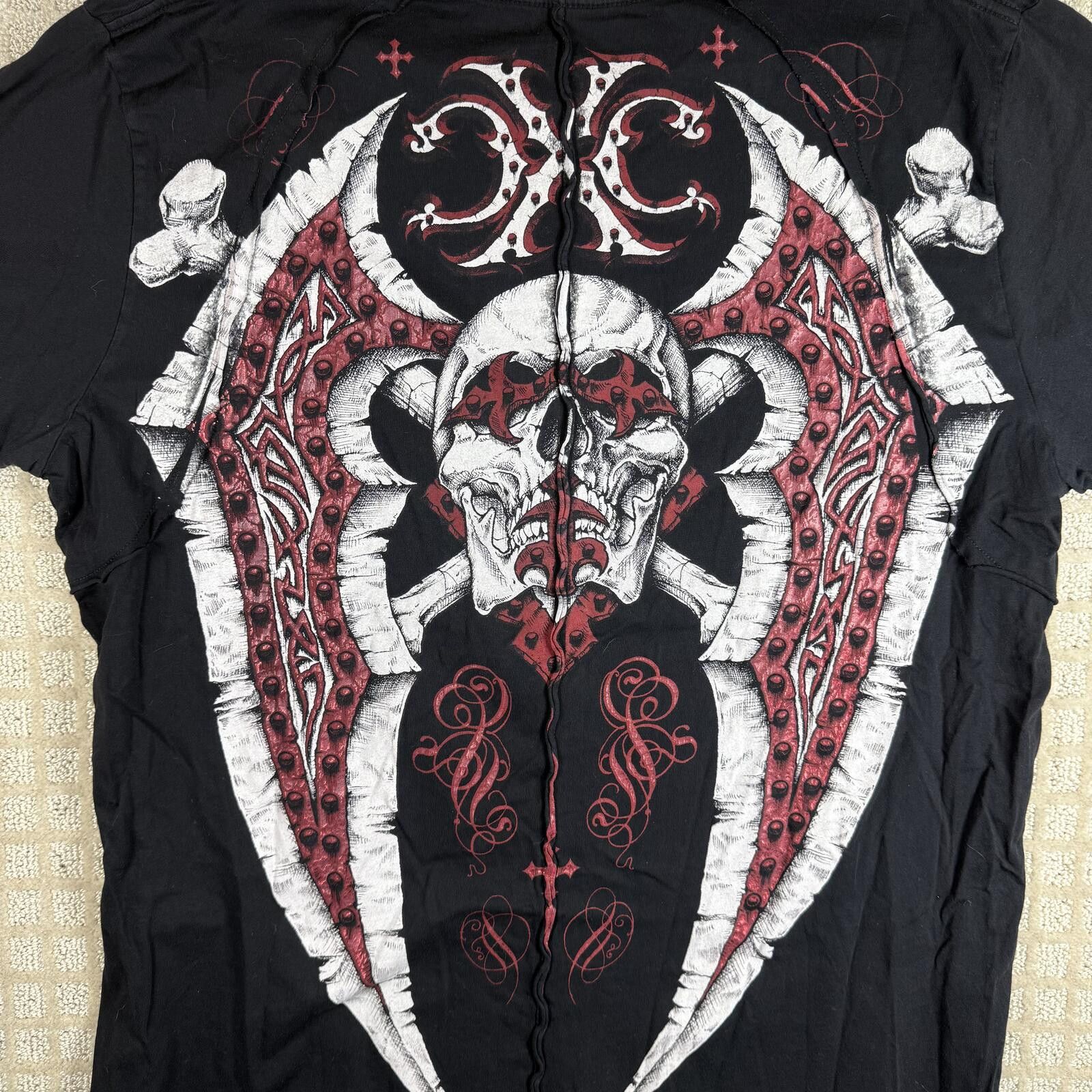 Other Y2K Xtreme Couture Skull T Shirt Size 2XL Size US XXL / EU 58 / 5 - 7 Thumbnail