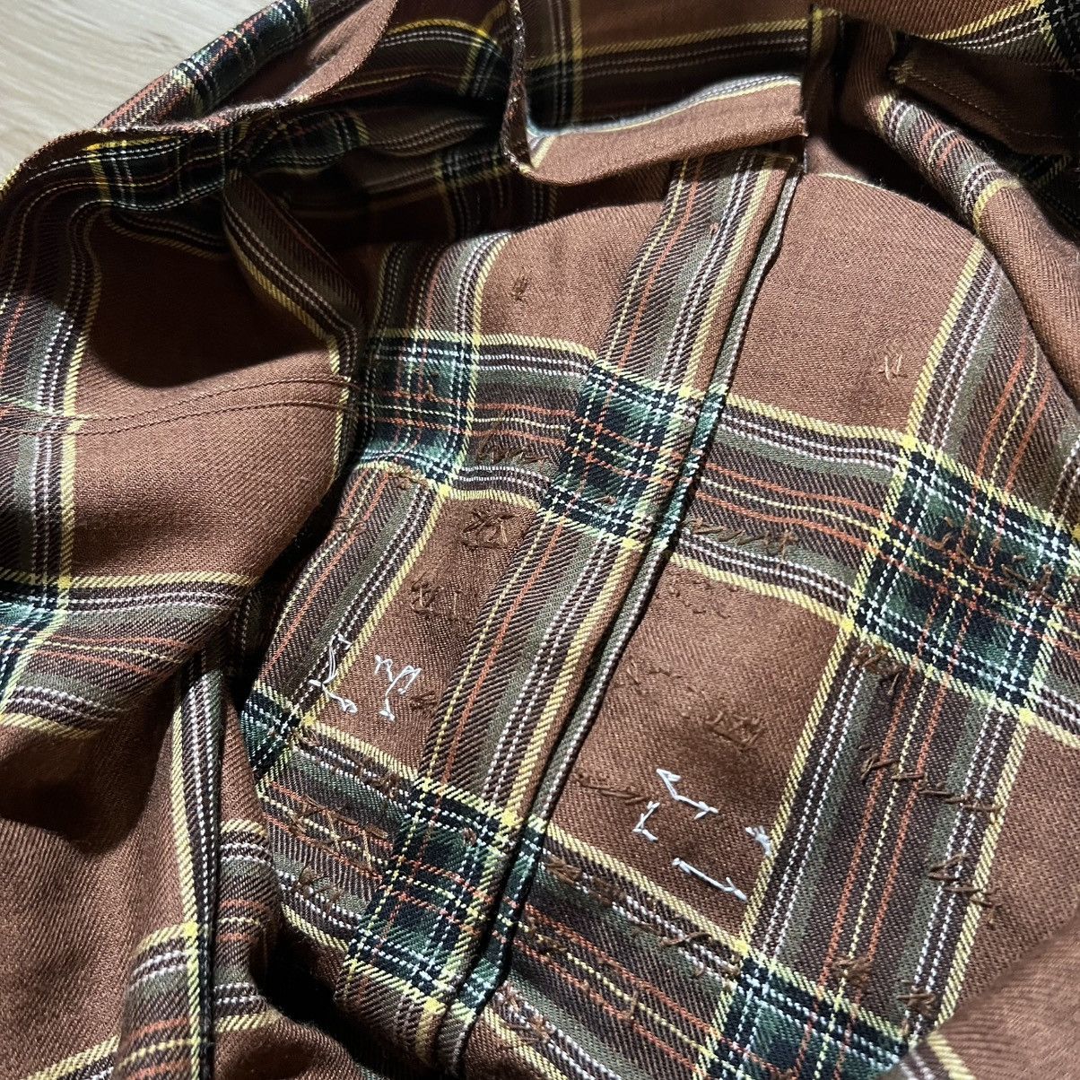 Dsquared2 Dsquared2 Brown Flannel Jacket Embellished Jewels Size US M / EU 48-50 / 2 - 13 Thumbnail