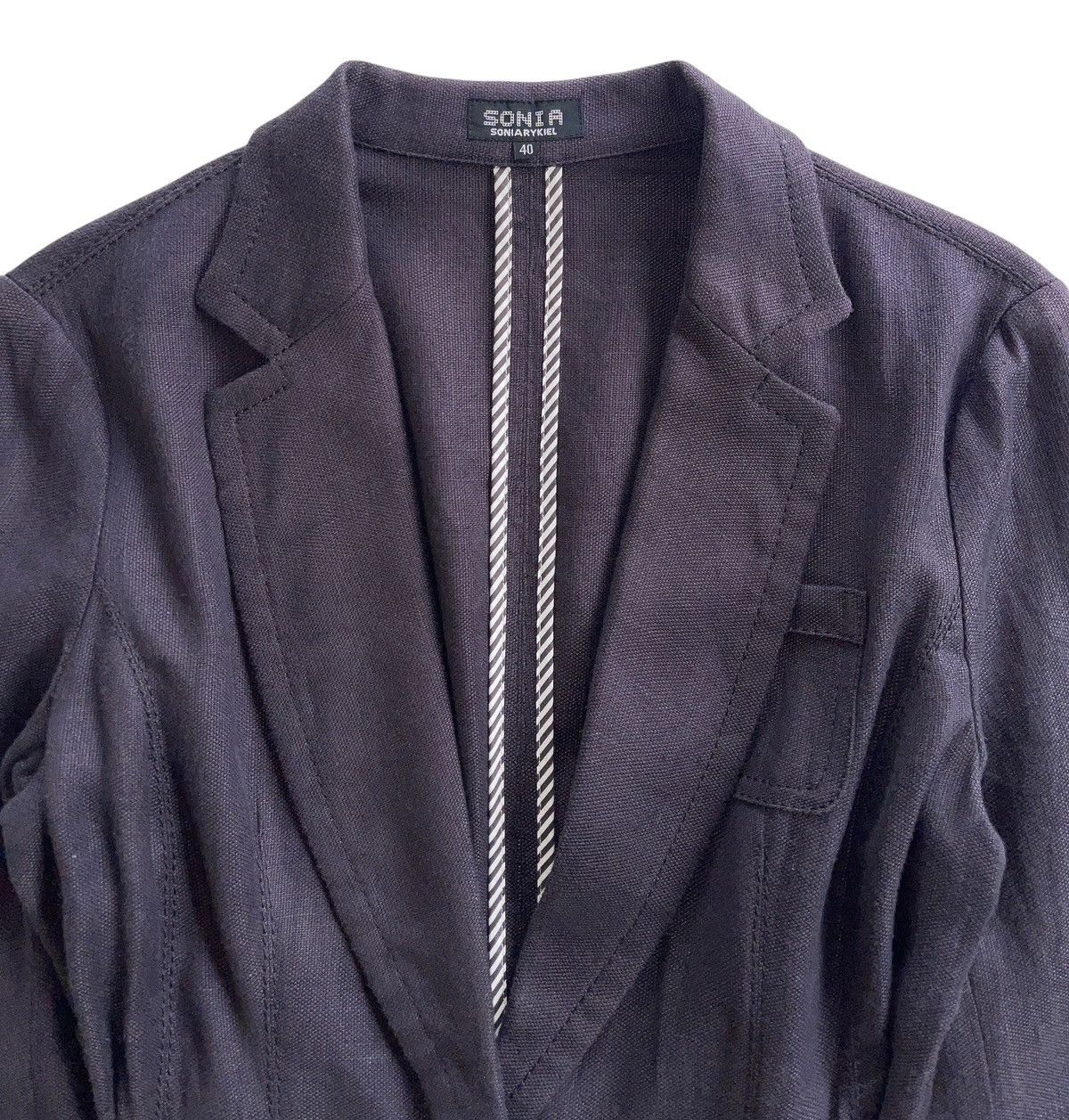 Sonia Rykiel Sonia Rykiel Rope Tie Jacket Navy Blue Size S / US 4 / IT 40 - 9 Thumbnail