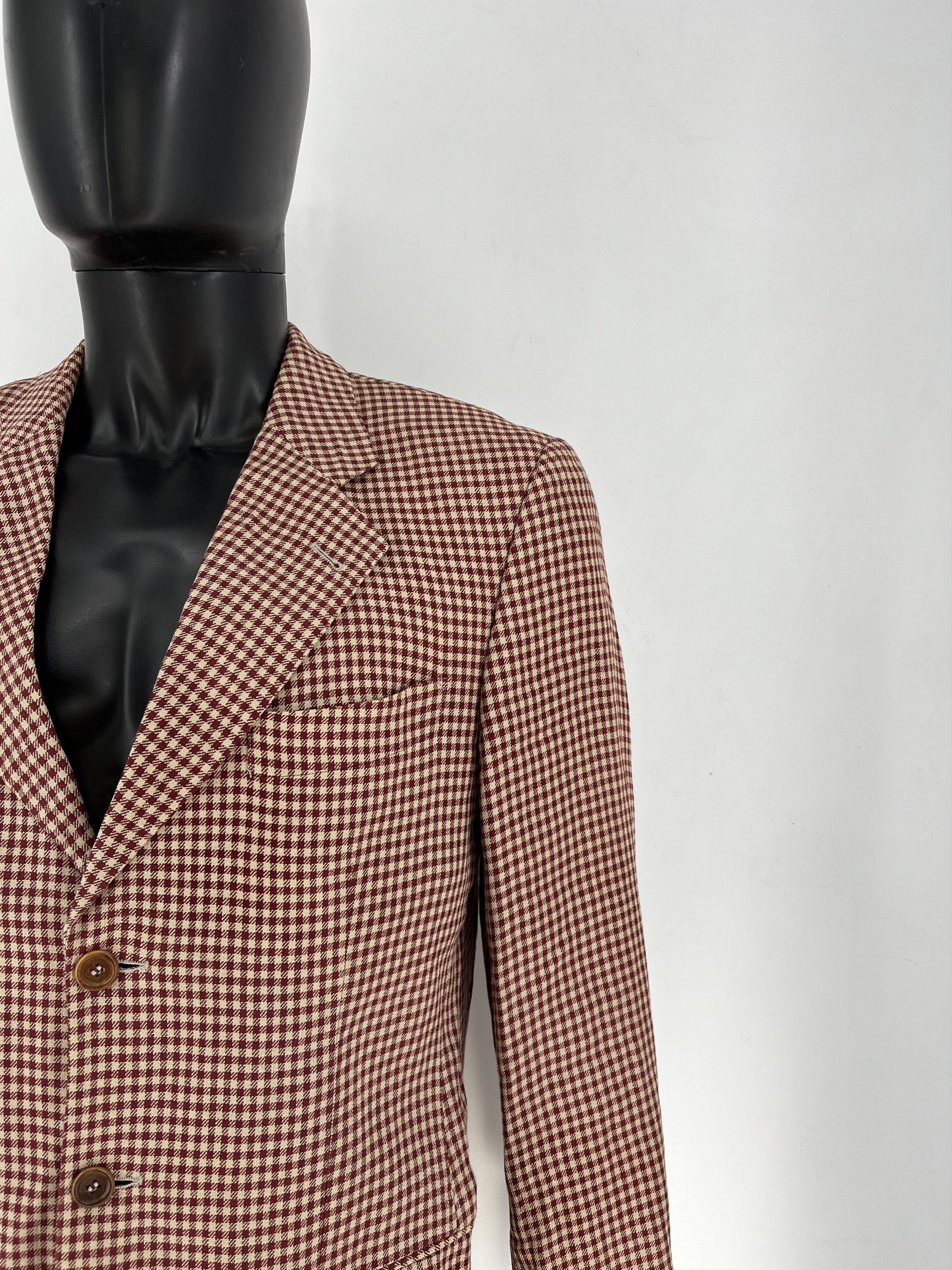 Hugo Boss Hugo Boss Vintage Linen Blazer 48 Solbiati Natural Kalkutta Size 48S - 7 Thumbnail