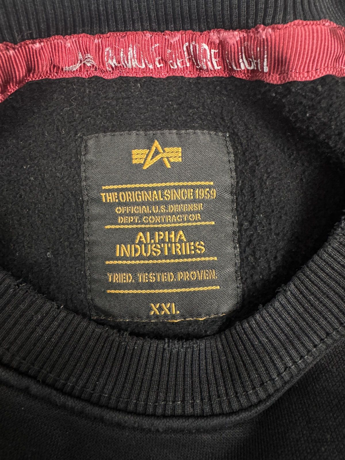 Alpha Industries Alpha Industries Men Sweatshirt Black Size XXL Size US XXL / EU 58 / 5 - 3 Thumbnail