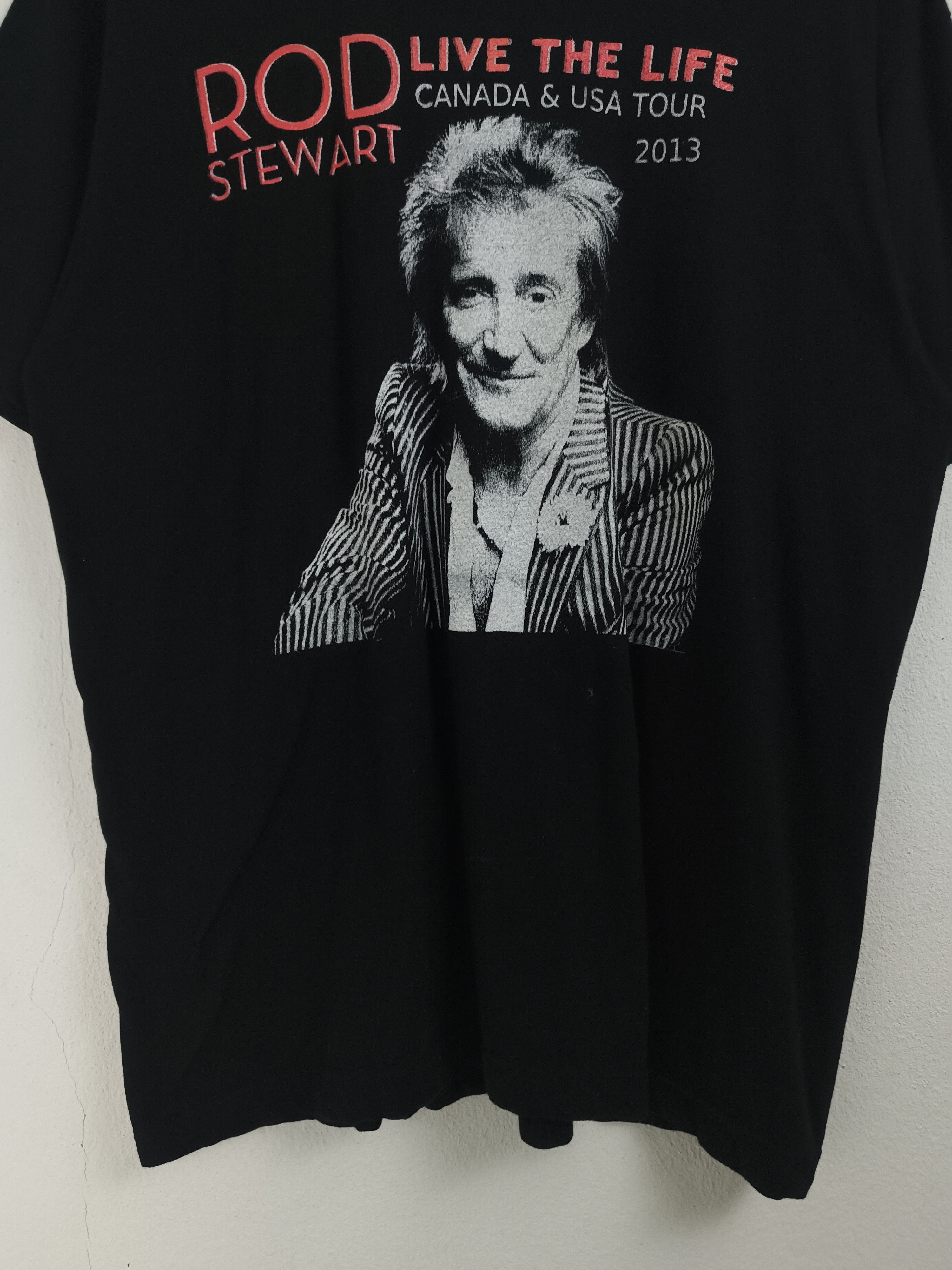 Band Tees VINTAGE '13 ROD STEWART USA CANADA TOUR TEE jagger sting Size US L / EU 52-54 / 3 - 7 Thumbnail