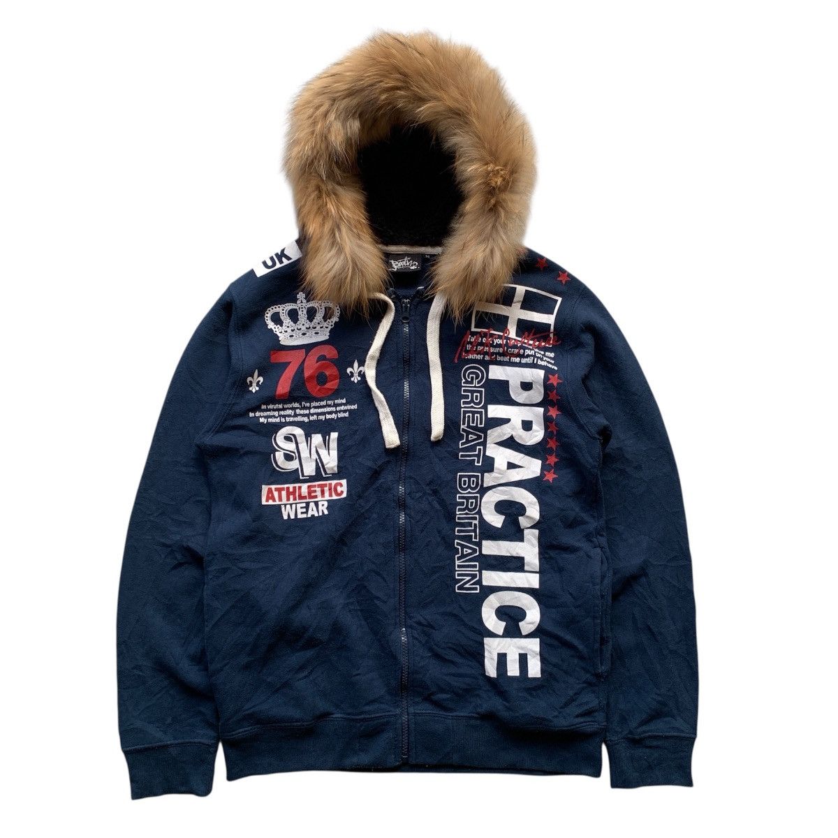 If Six Was Nine Booth Poem Faux Fur LGB ifsix Vkei Style Zip Hoodie Size US M / EU 48-50 / 2 - 1 Thumbnail