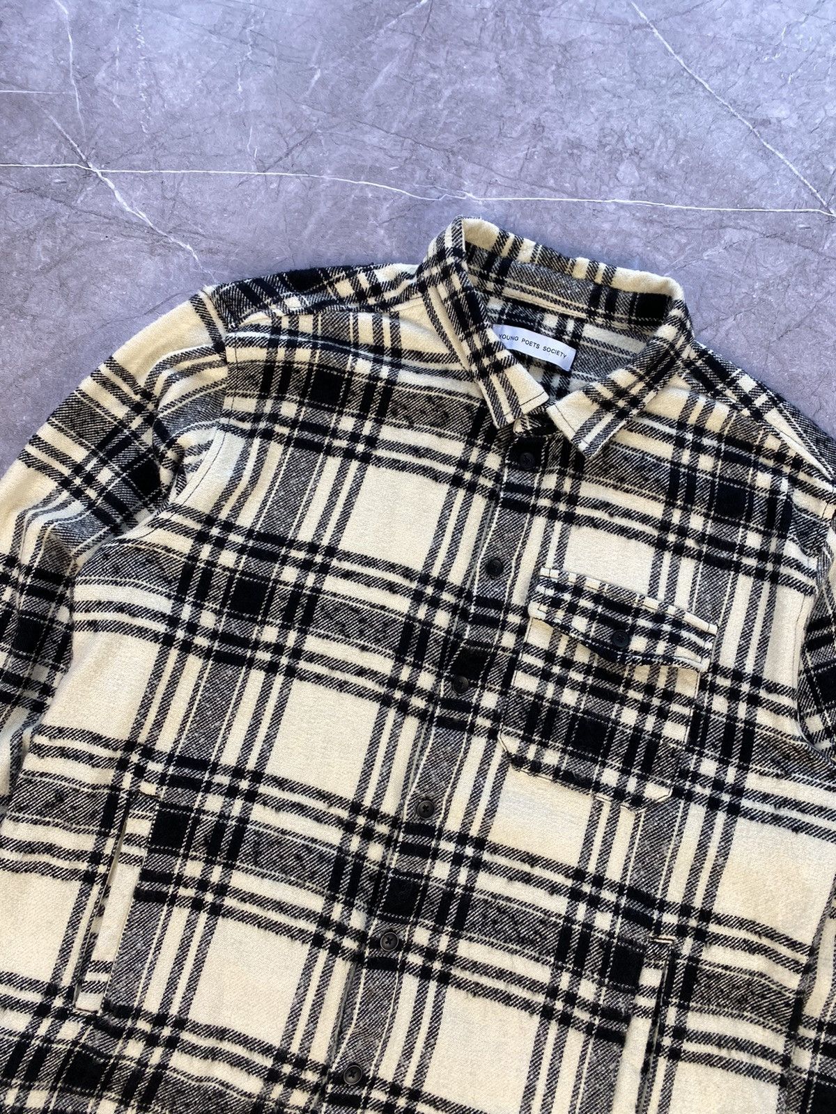 Other Rare YPS Young Poets Society Nova Check Button Up Shirt Size US L / EU 52-54 / 3 - 3 Thumbnail