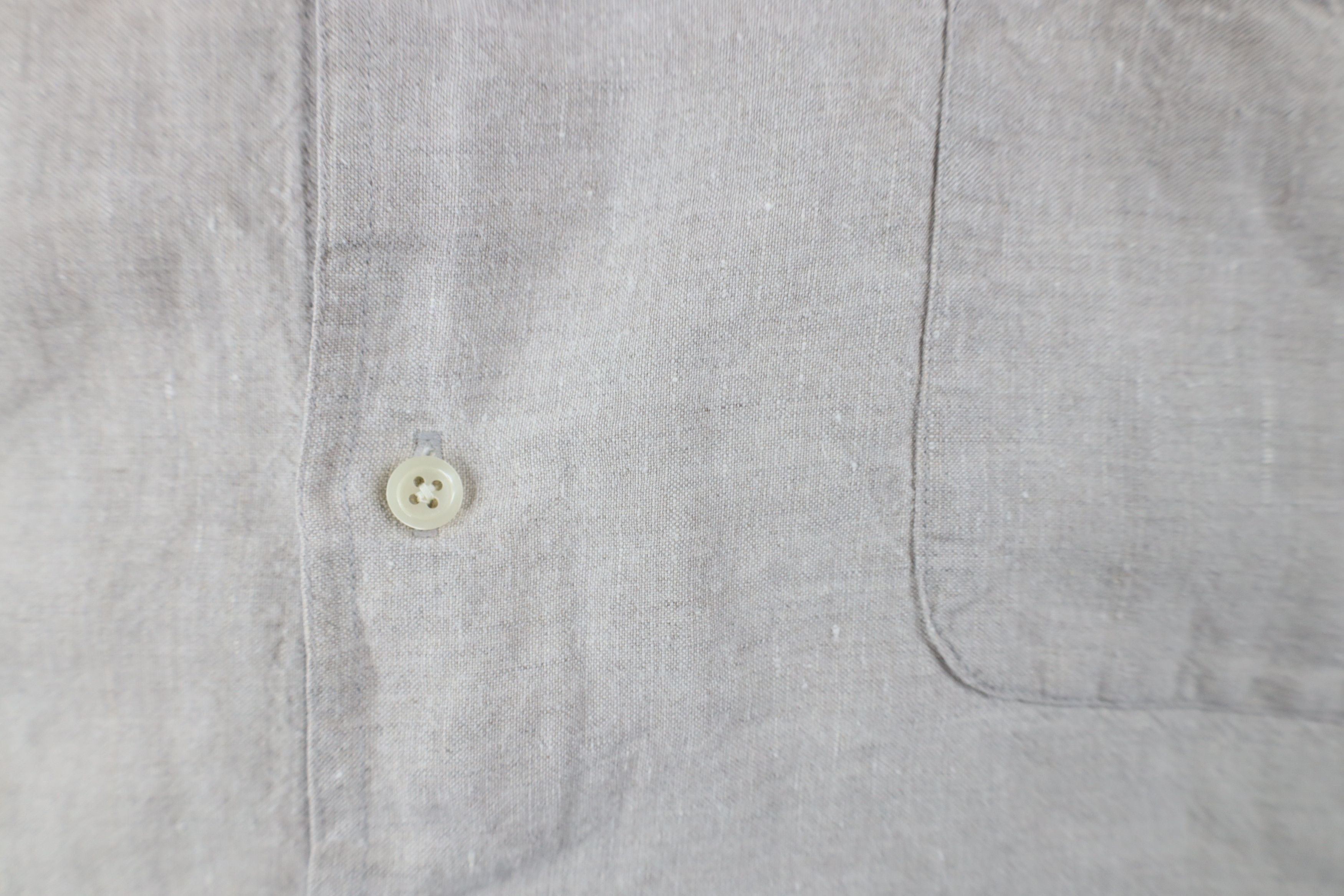 Vintage Vintage 90s Streetwear Collared Button Down Shirt Beige Size US XL / EU 56 / 4 - 6 Thumbnail