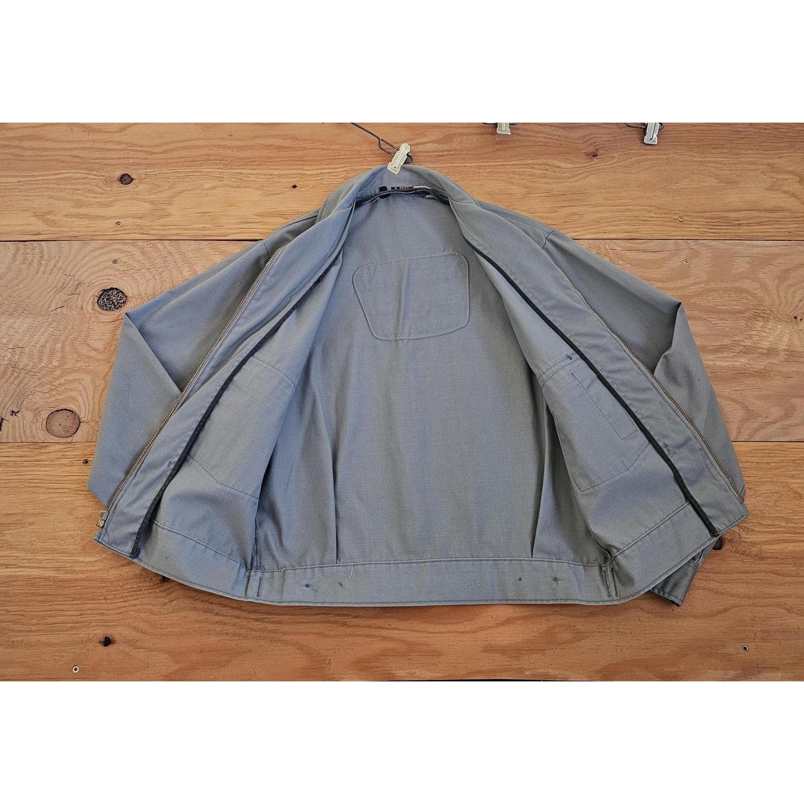 Lee Lee Chetopa McDonald Dairy Patch Twill Gray Jacket Sz 38 60s Size US M / EU 48-50 / 2 - 3 Thumbnail