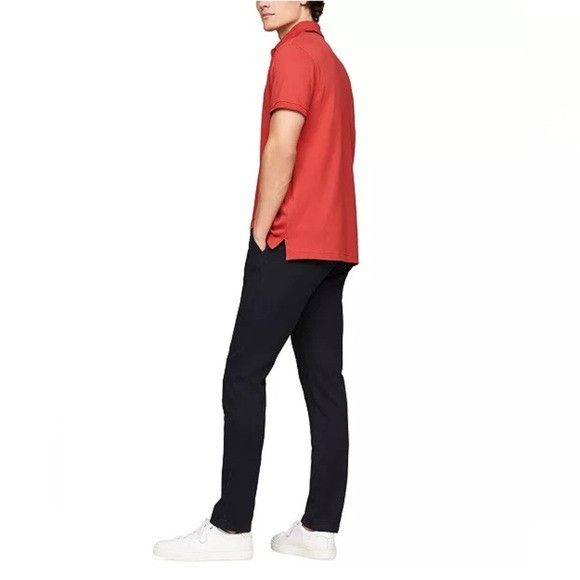 Tommy Hilfiger Tommy Hilfiger Mens 1985 Black Logo Slim Fit Short Sleeve Po Size US L / EU 52-54 / 3 - 2 Thumbnail