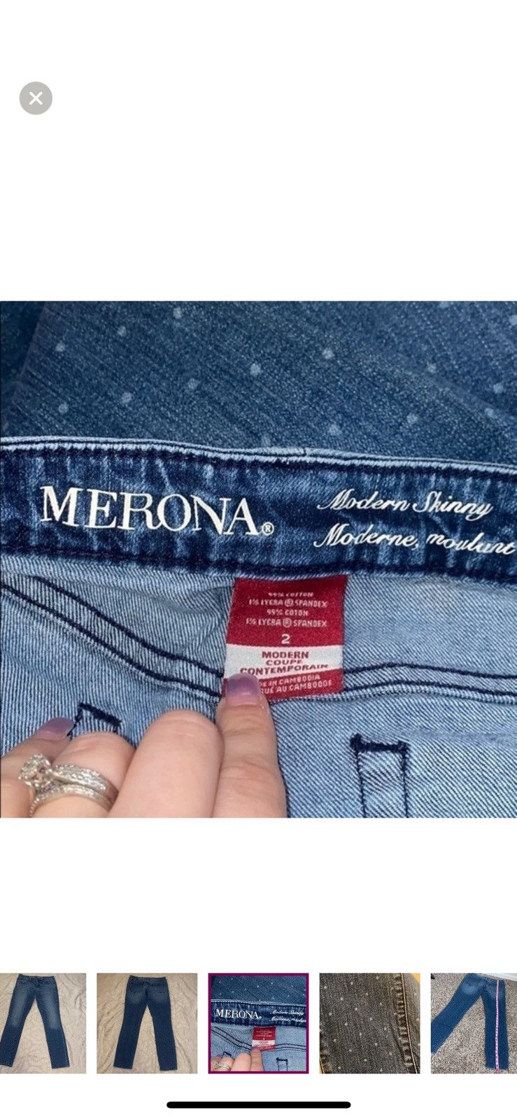 Merona Merona polka dot skinny jeans size 2 Size 26" / US 2 / IT 38 - 3 Thumbnail