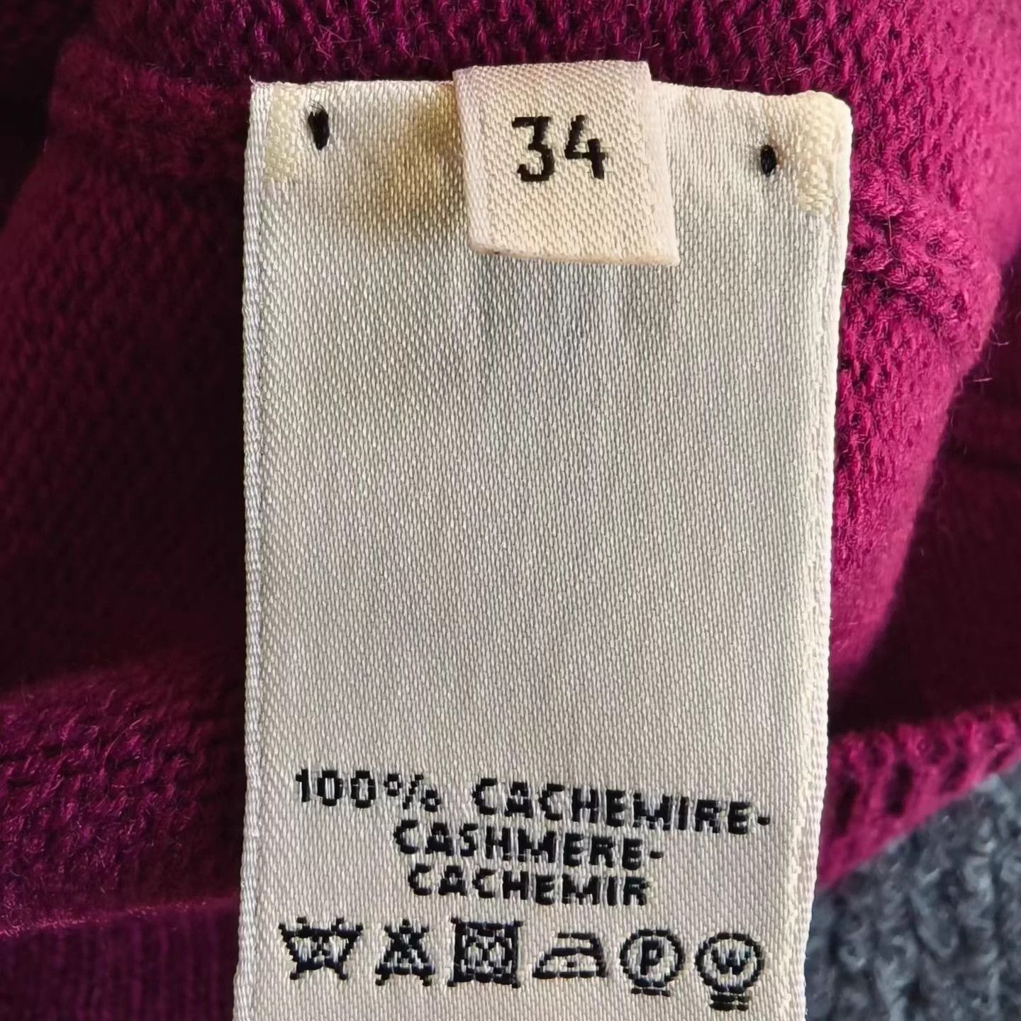 Hermes Hermes Purple Cashmere Short Sleeve Knit Top 34 Size XS / US 0-2 / IT 36-38 - 4 Thumbnail
