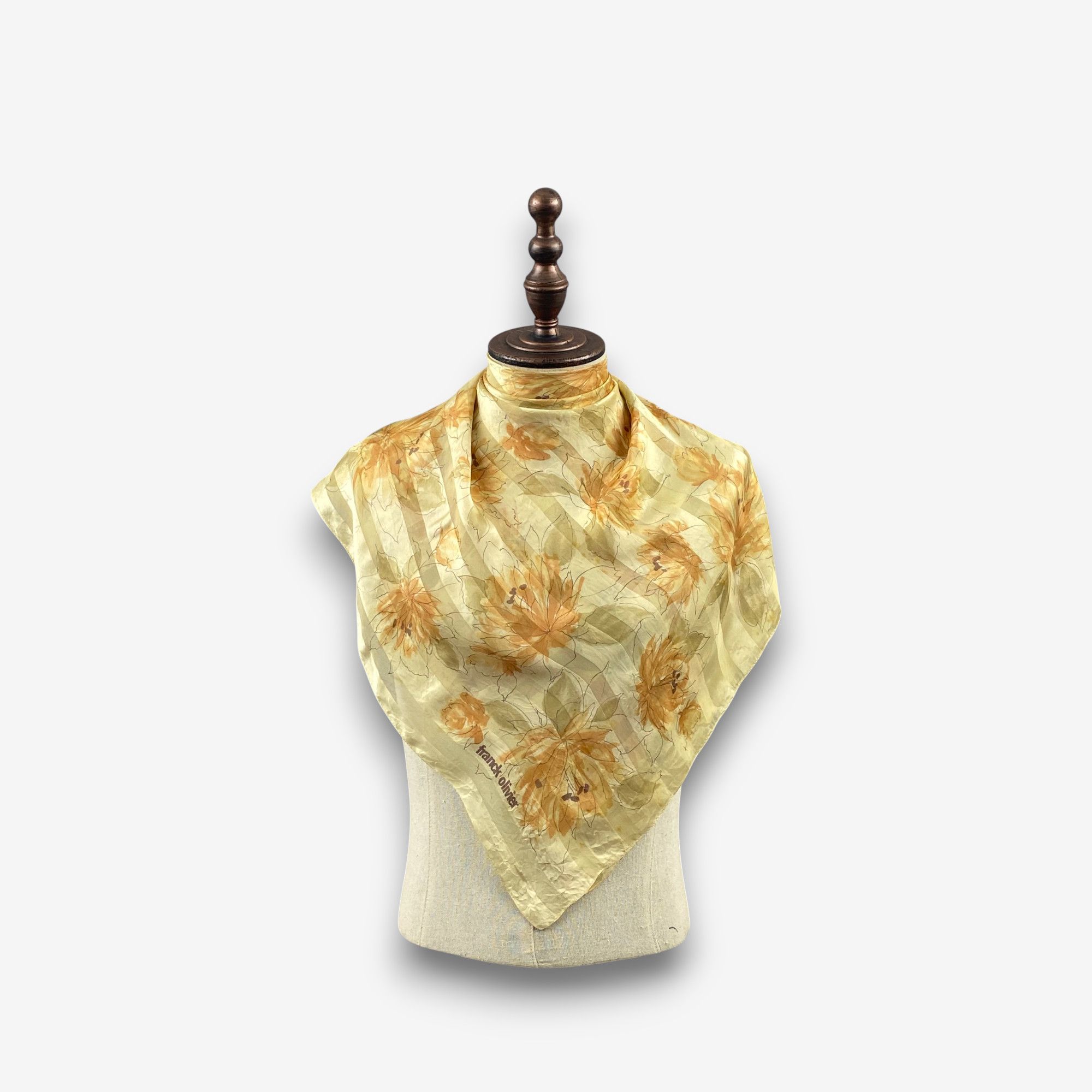 Japanese Brand Vintage Franck Olivier SILK Scarf Twill Stole Wraps Scarves Size ONE SIZE - 1 Thumbnail