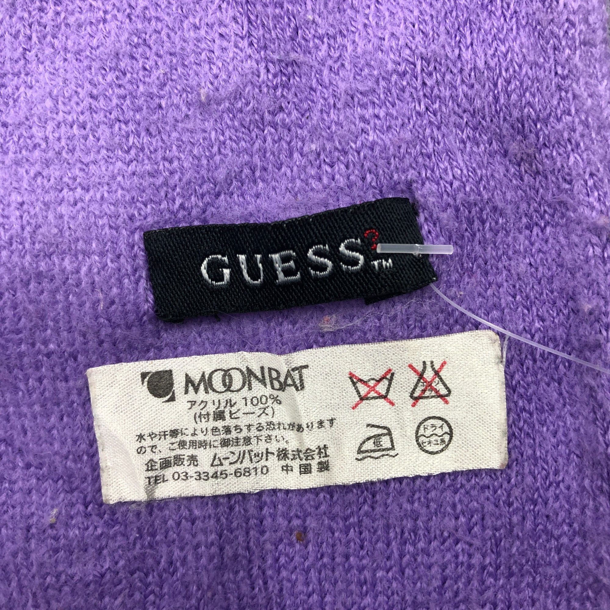 Guess Vintage Guess Scarf Muffler Knit Wool Winter Scarves Size ONE SIZE - 3 Thumbnail