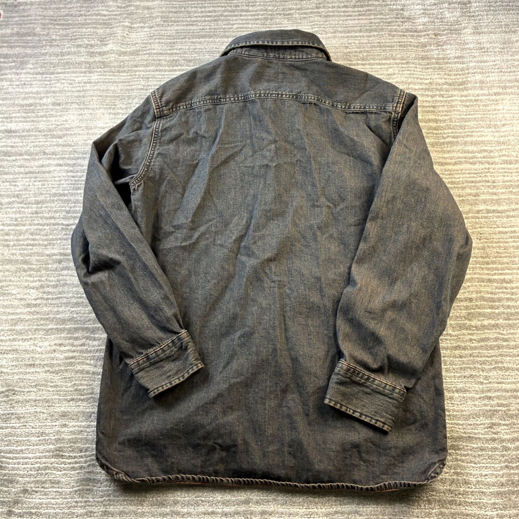 Levi's Levi's Shirt Mens Small Black Patina Dye Twill Worker Button Denim Double Pocket Size US S / EU 44-46 / 1 - 2 Thumbnail