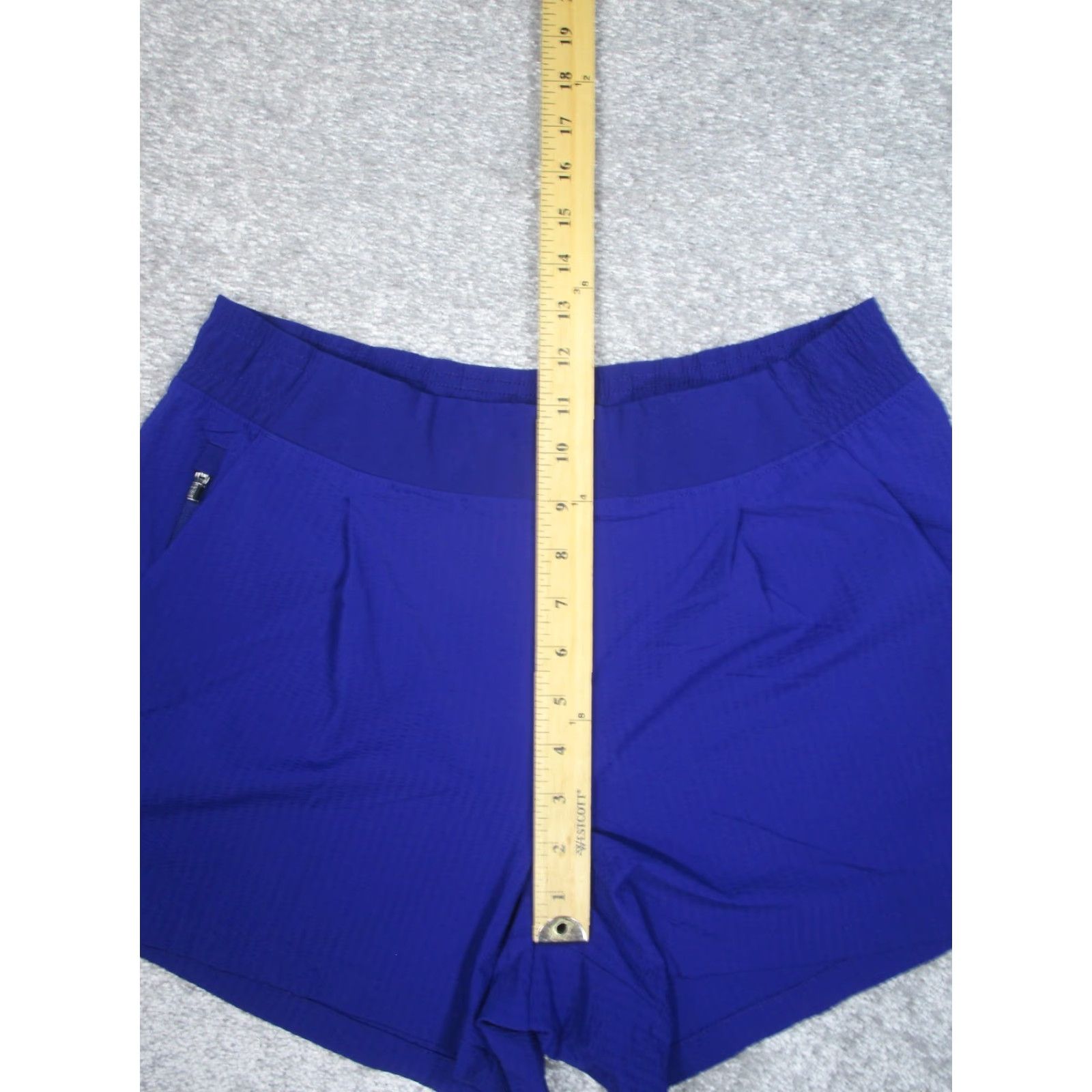 Athleta Athleta Shorts Womens 10 Textured Purple Chino Nylon Spandex Regular Casual Travel Walking Mens Womens Boys Girls Size 32" / US 10 / IT 46 - 5 Thumbnail