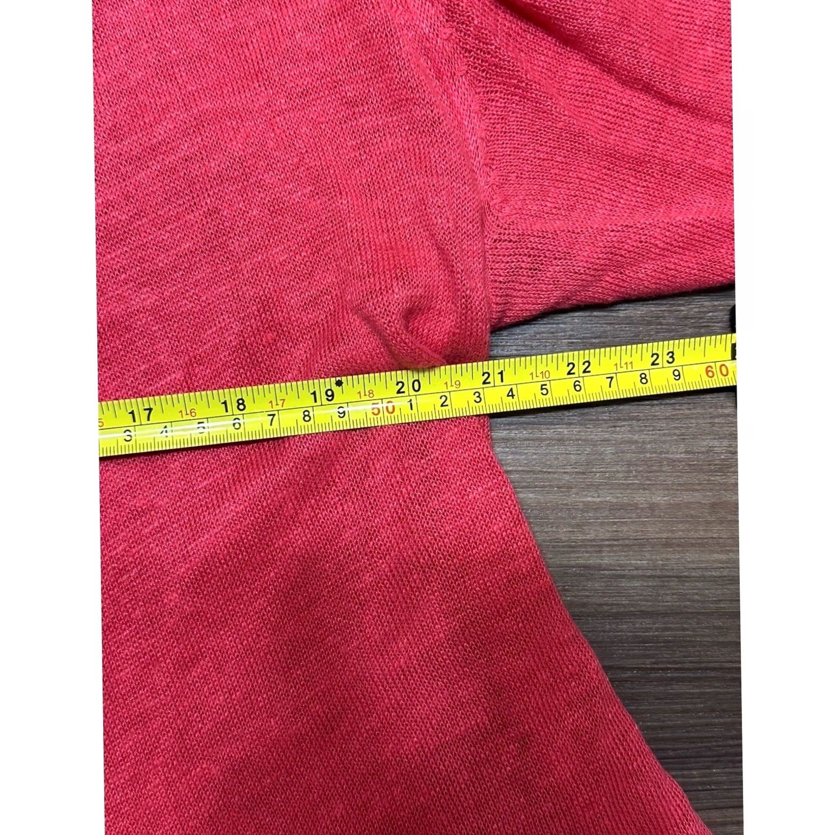 Eileen Fisher Eileen Fisher Cardigan Womens M Pink Linen Salmon Open Front Sleeve Women Size M / US 6-8 / IT 42-44 - 4 Thumbnail