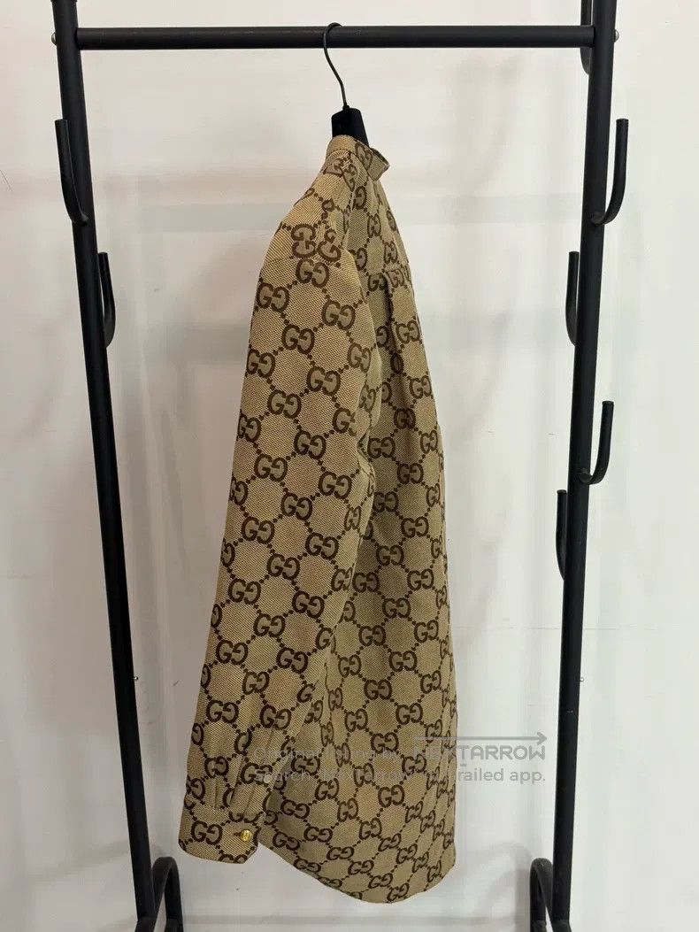 Gucci Gucci S22 dark brown old flower full print loose long-slee Size M / US 6-8 / IT 42-44 - 2 Thumbnail