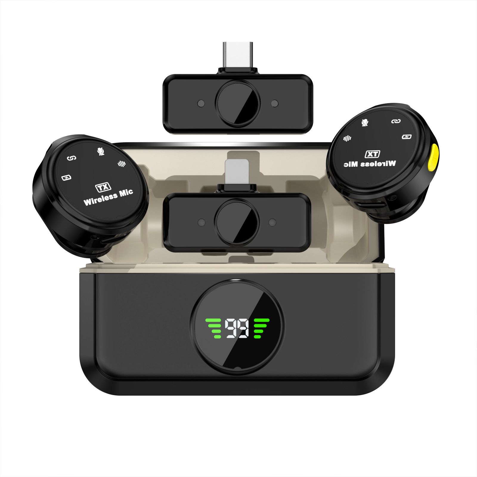 Other Wireless Lavalier Microphone Dual Omnideirectional Lavalier Size ONE SIZE - 6 Thumbnail
