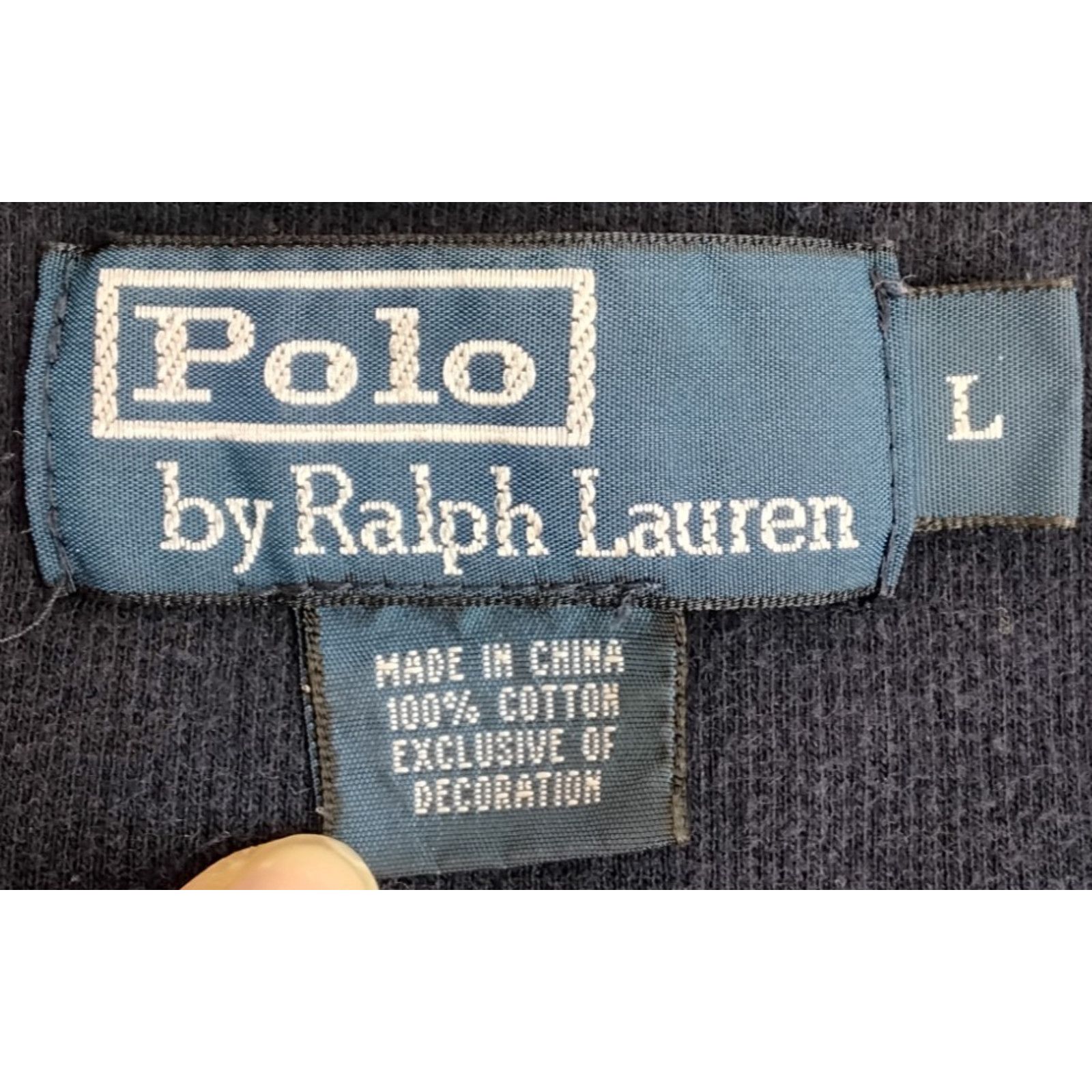 Polo Ralph Lauren Polo Ralph Lauren 1/4 Zip Sweater Men's L Navy VTG 90's Size US L / EU 52-54 / 3 - 5 Thumbnail