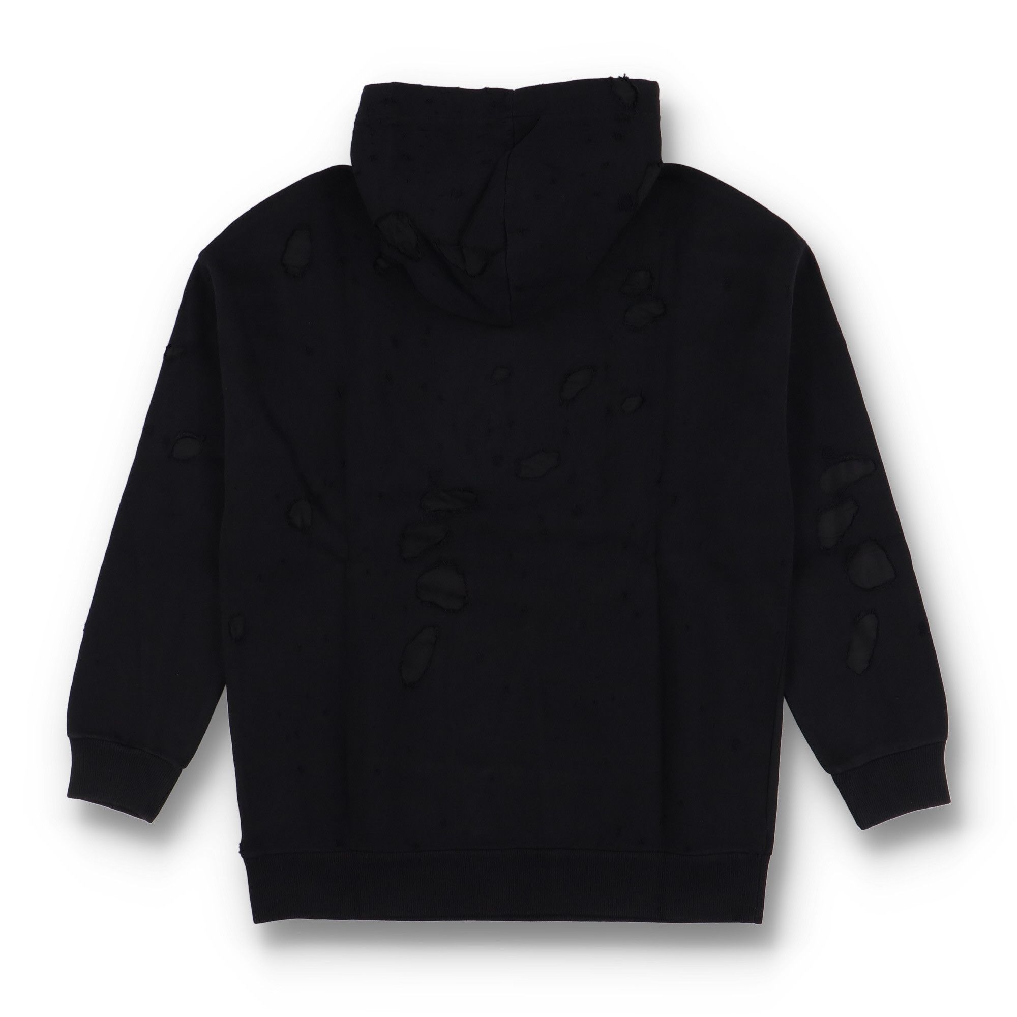 Givenchy Black and Gold Destroyed Blurred Logo Oversized Hoodie Size US L / EU 52-54 / 3 - 6 Thumbnail