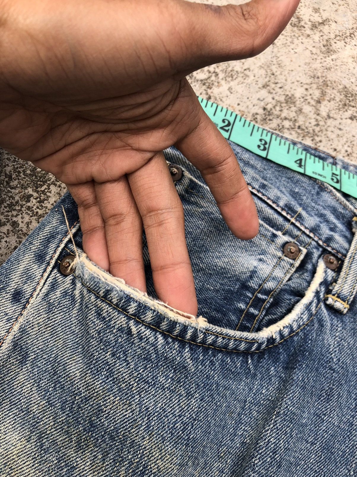 Edwin WIDE LEG⚡️⚡️VINTAGE SELVEDGE RUSTY DENIM Size US 34 / EU 50 - 7 Thumbnail