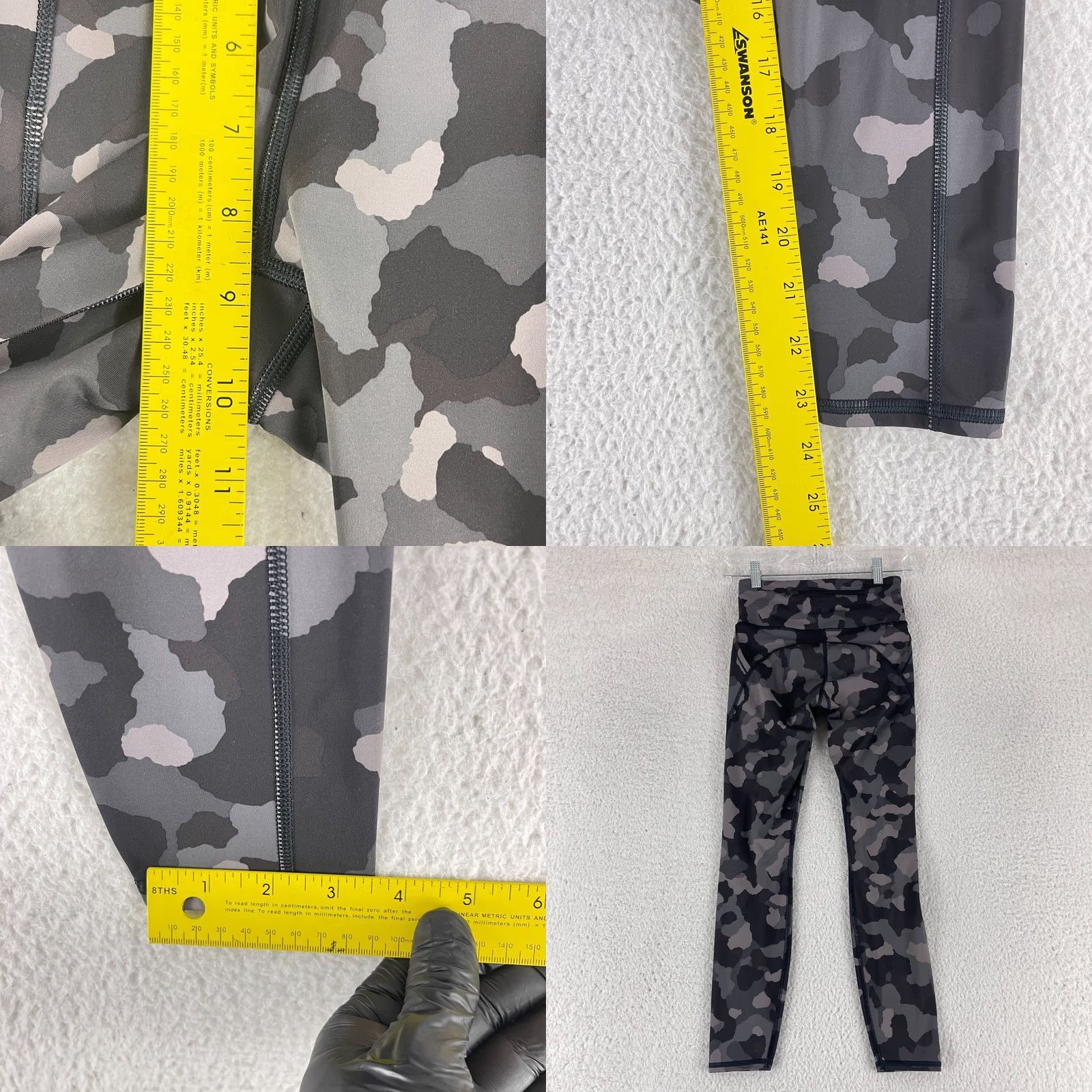 Athleta Athleta Leggings Womens XXS Black Lightning Camo 7/8 Tights Yoga Pull On Size 24" / US 00 / IT 34 - 8 Thumbnail