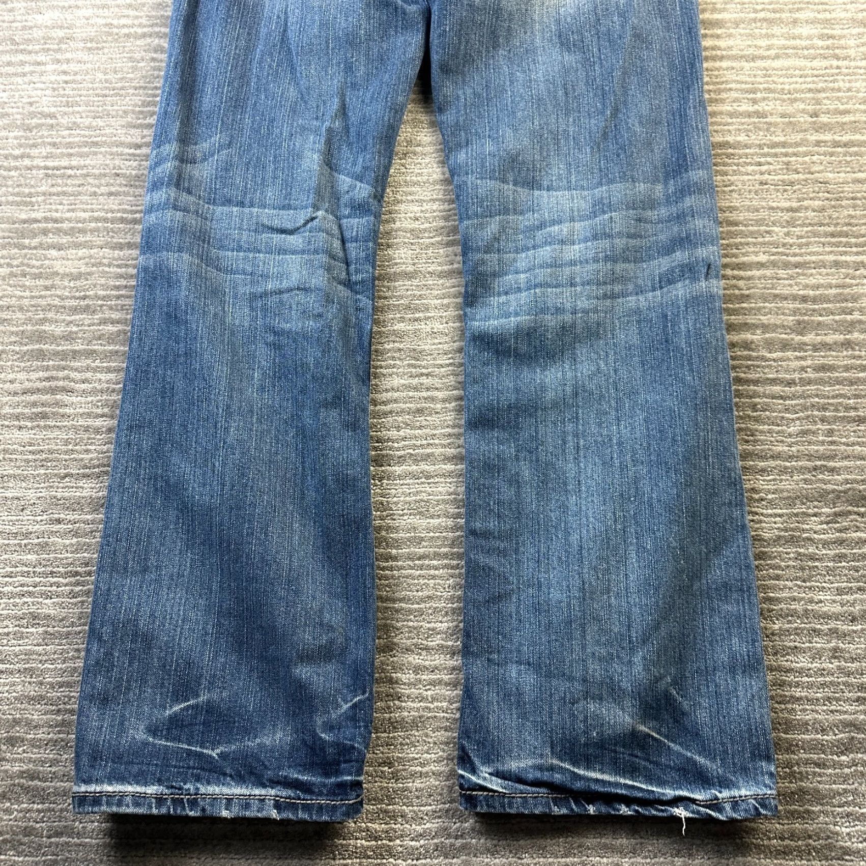 Vintage BKE Jeans Mens 31x31 Jake Blue Denim Pants Ranchwear Cowboy Rodeo Thick Stitch Shirt? Size US 31 - 5 Thumbnail