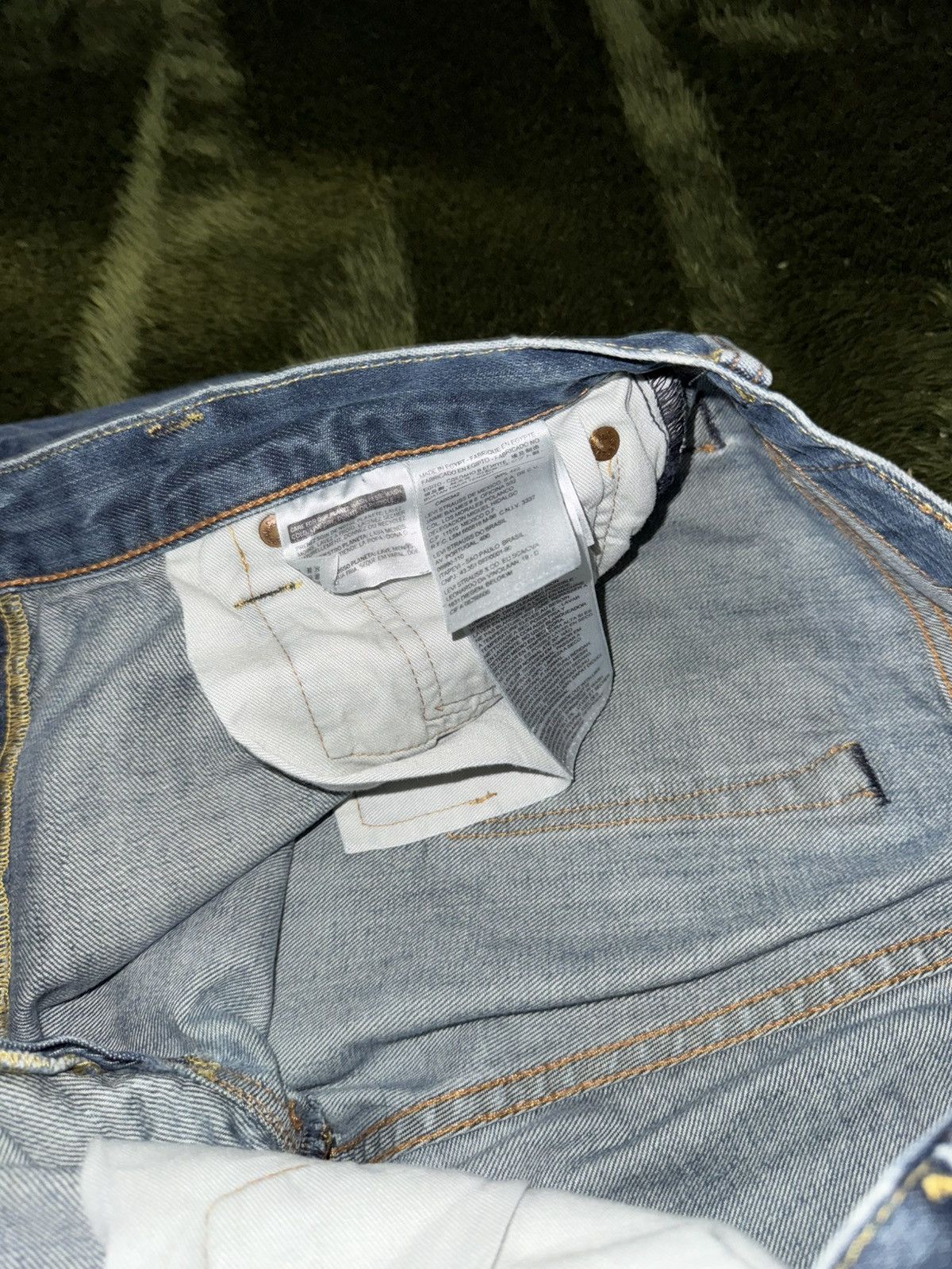 Levi's [W33/L34] Levis 501 Leather label button fly denim pants Size US 33 - 4 Thumbnail