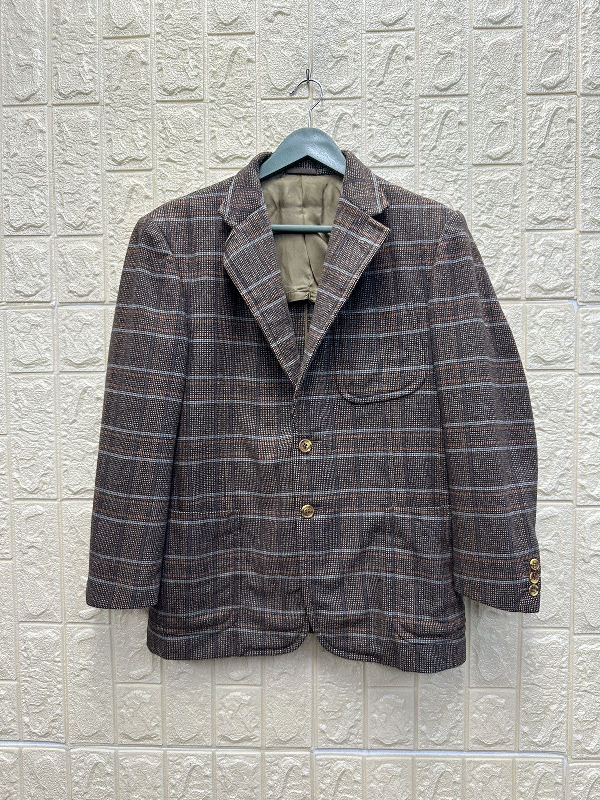 Vintage Vintage Pineapple Wool Blazer Jacket MJ92 Size 36S - 1 Thumbnail
