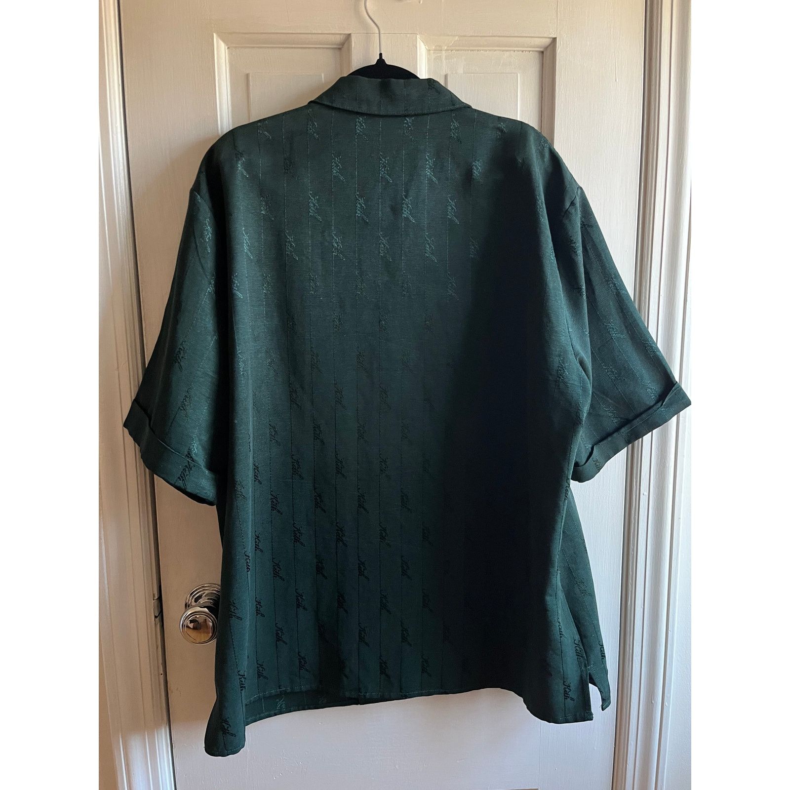 Kith KITH Monogram Logo Shirt | Dark Green Cotton Blend | Medium Size US M / EU 48-50 / 2 - 4 Thumbnail