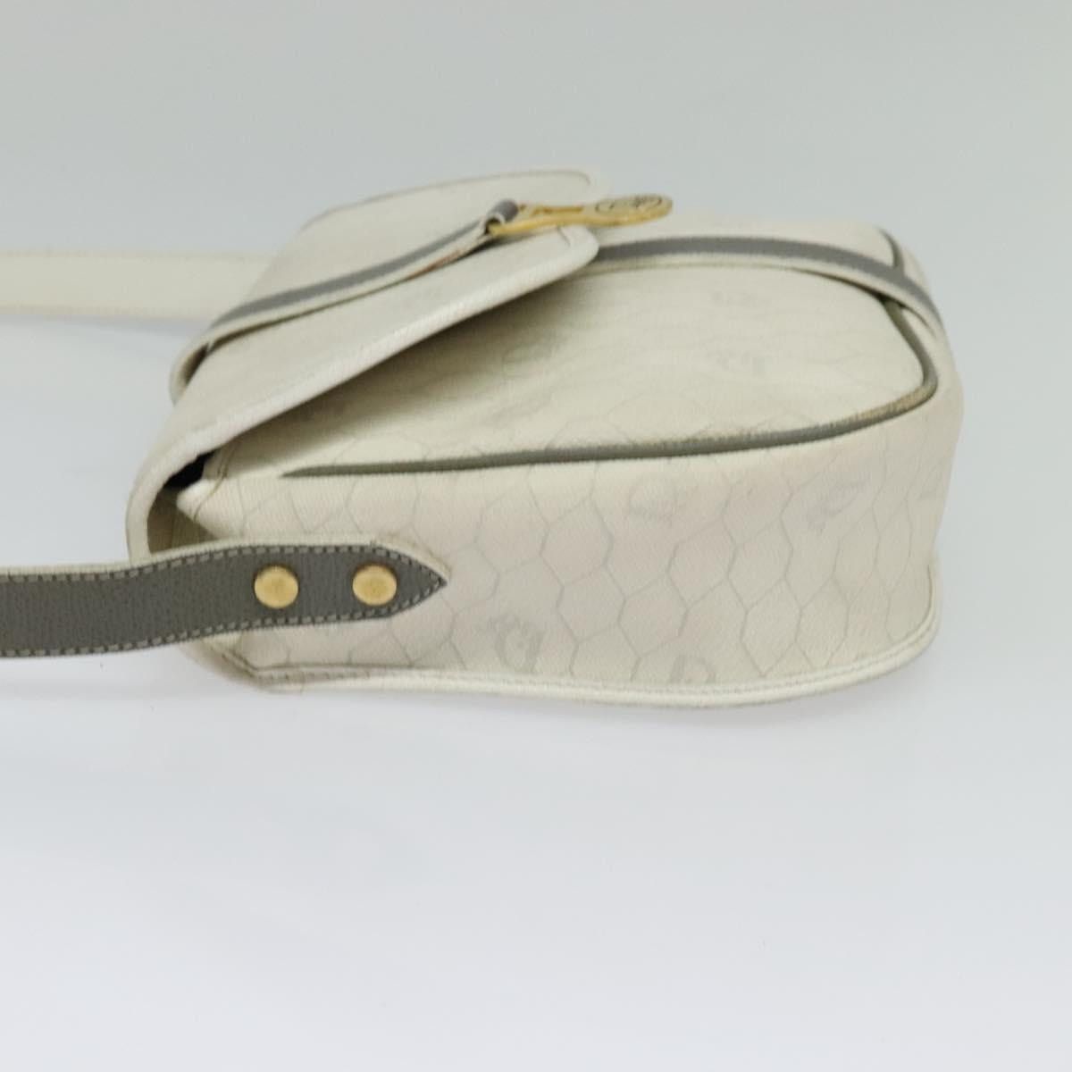 Dior DIOR Honeycomb Canvas Shoulder Bag Pvc White Gold Size ONE SIZE - 4 Thumbnail
