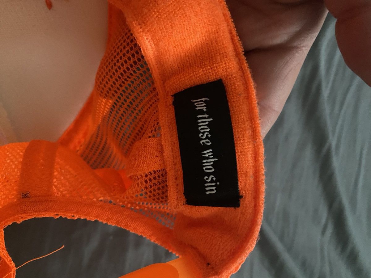 For Those Who Sin For Those Who Sin Trucker Hat (Orange) Size ONE SIZE - 2 Thumbnail