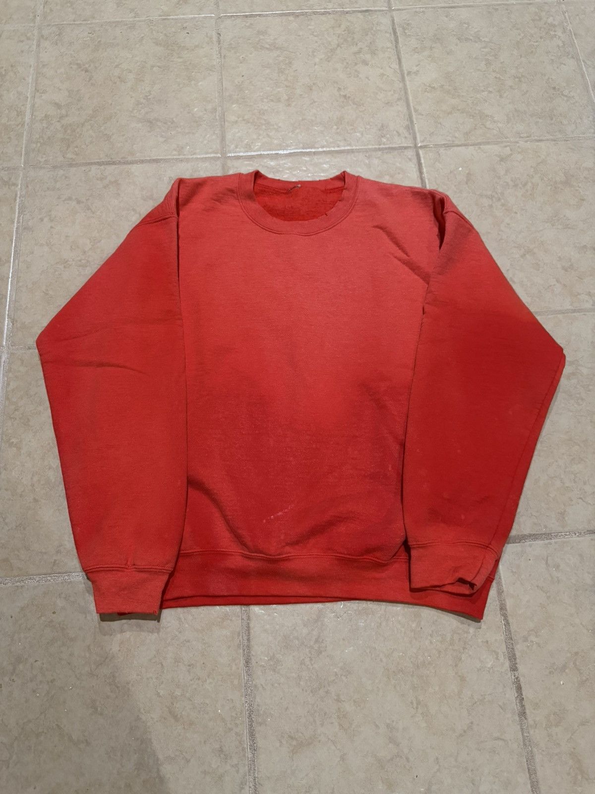 Faded Distressed Red Sweater