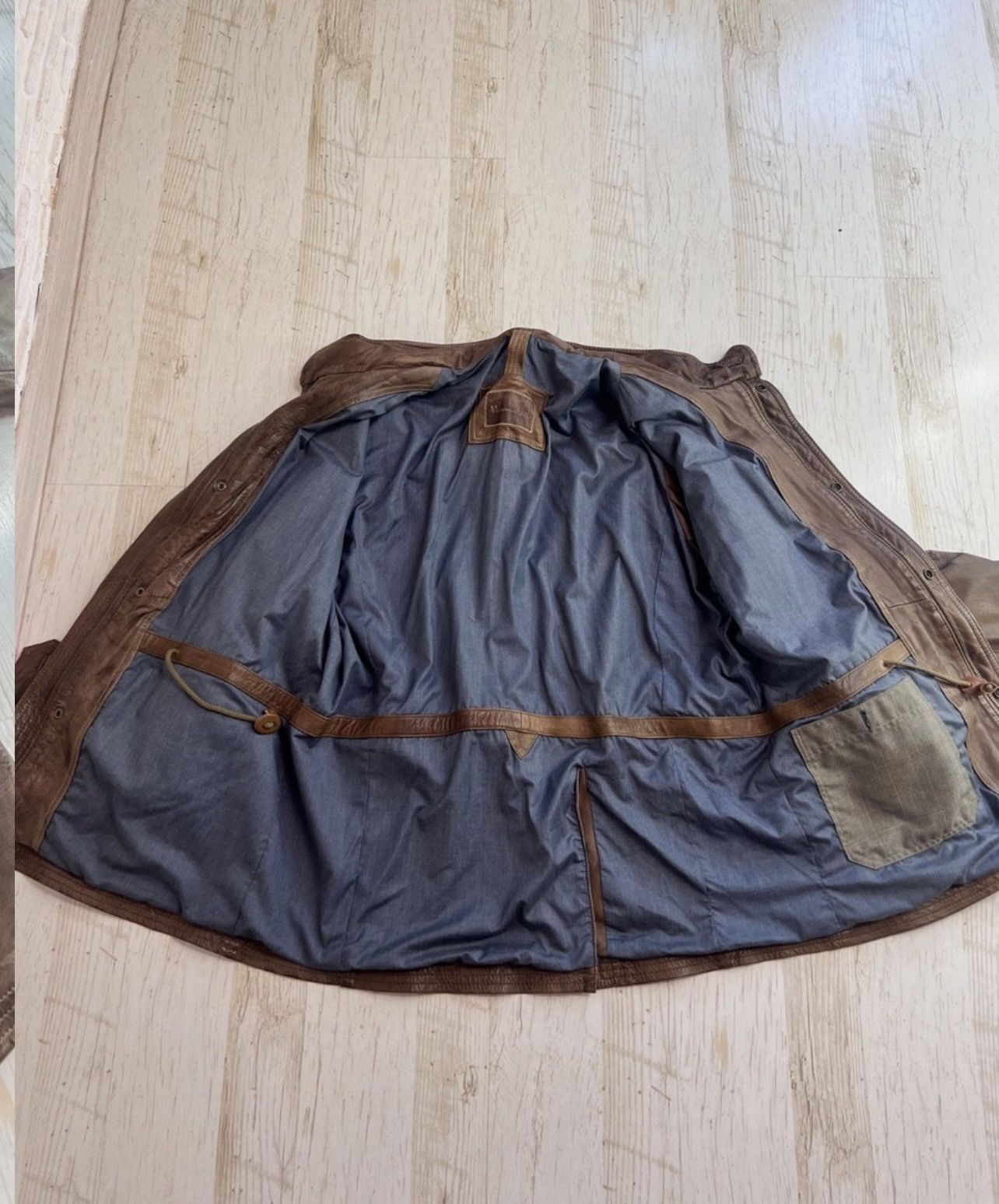 Massimo Dutti Massimo Dutti Leather Field Jacket – Brown – Size XL Size US XL / EU 56 / 4 - 5 Thumbnail
