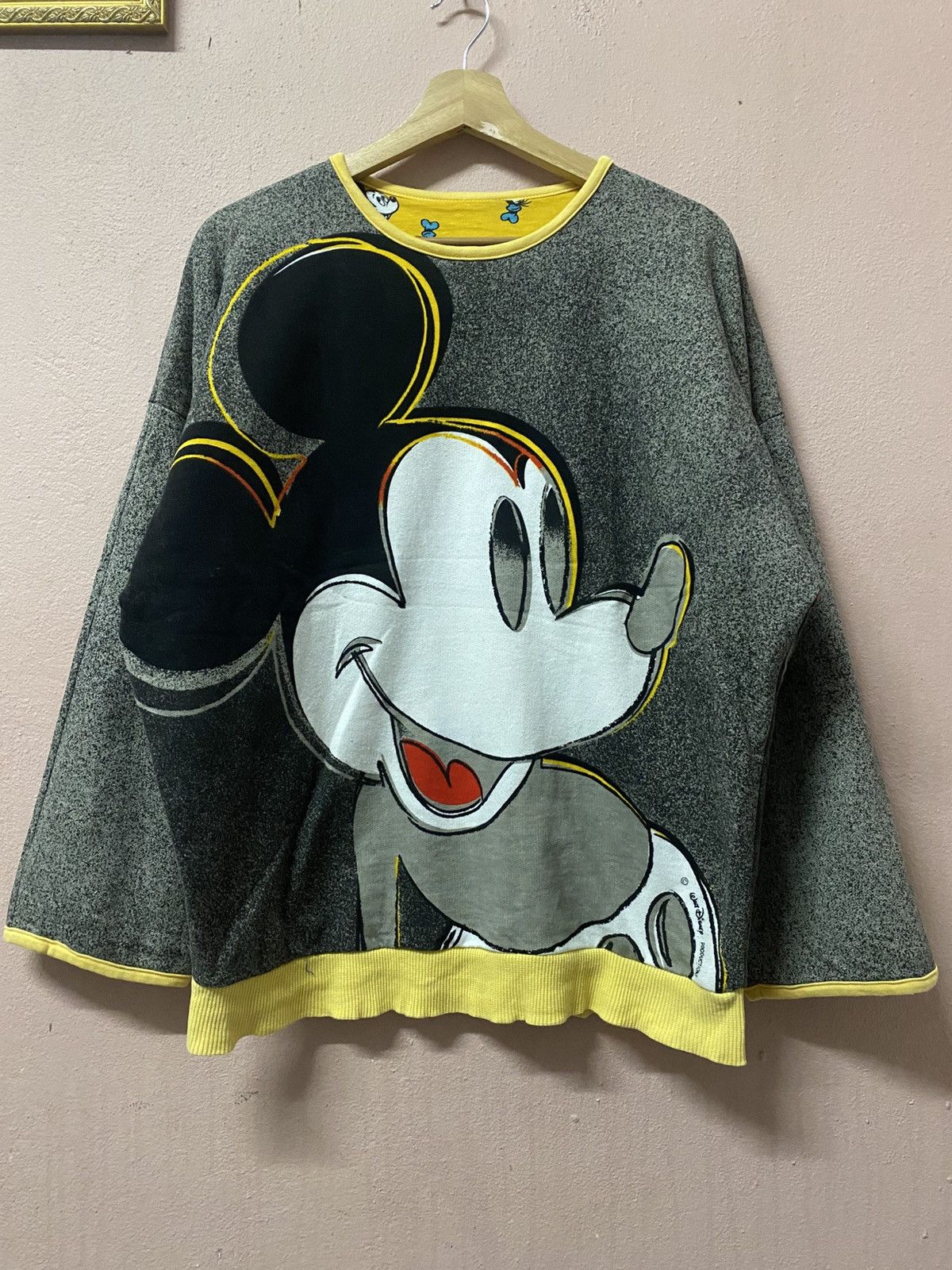 Mickey Unlimited Vintage Mickey Mouse Disney Reversible Fun Padded Yellow Size L / US 10 / IT 46 - 1 Thumbnail
