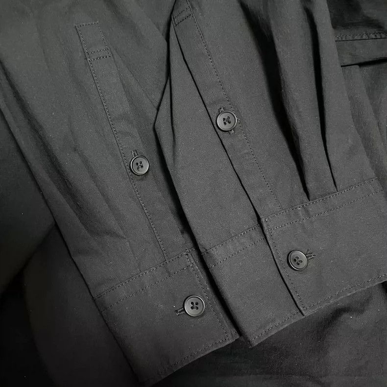 Y-3 Y-3 Multi Pocket Solid Single Breasted Long Sleeve Blouse Size US XL / EU 56 / 4 - 7 Thumbnail