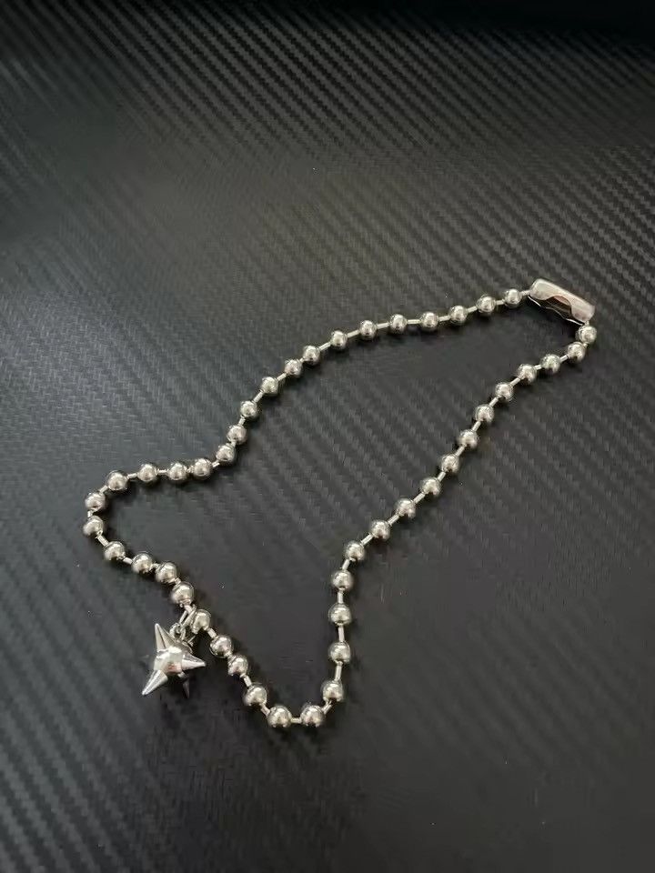 Jewelry 50 cm + 6mm Beads Ball Chain Flail Charms Choker Size ONE SIZE - 3 Thumbnail