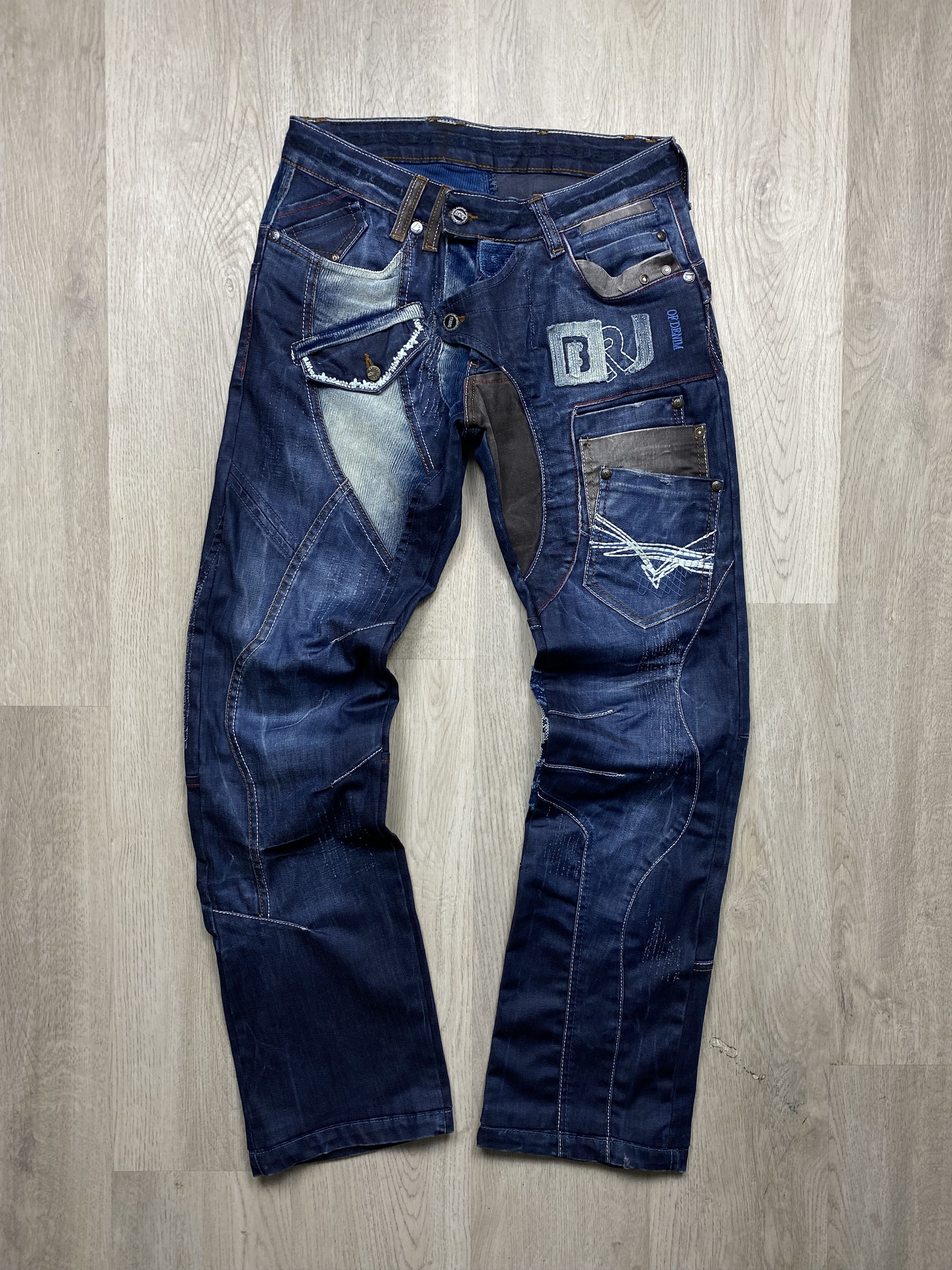 Mr Bright Vintage Multipocket Baggy Cargo Rap Pants Jeans