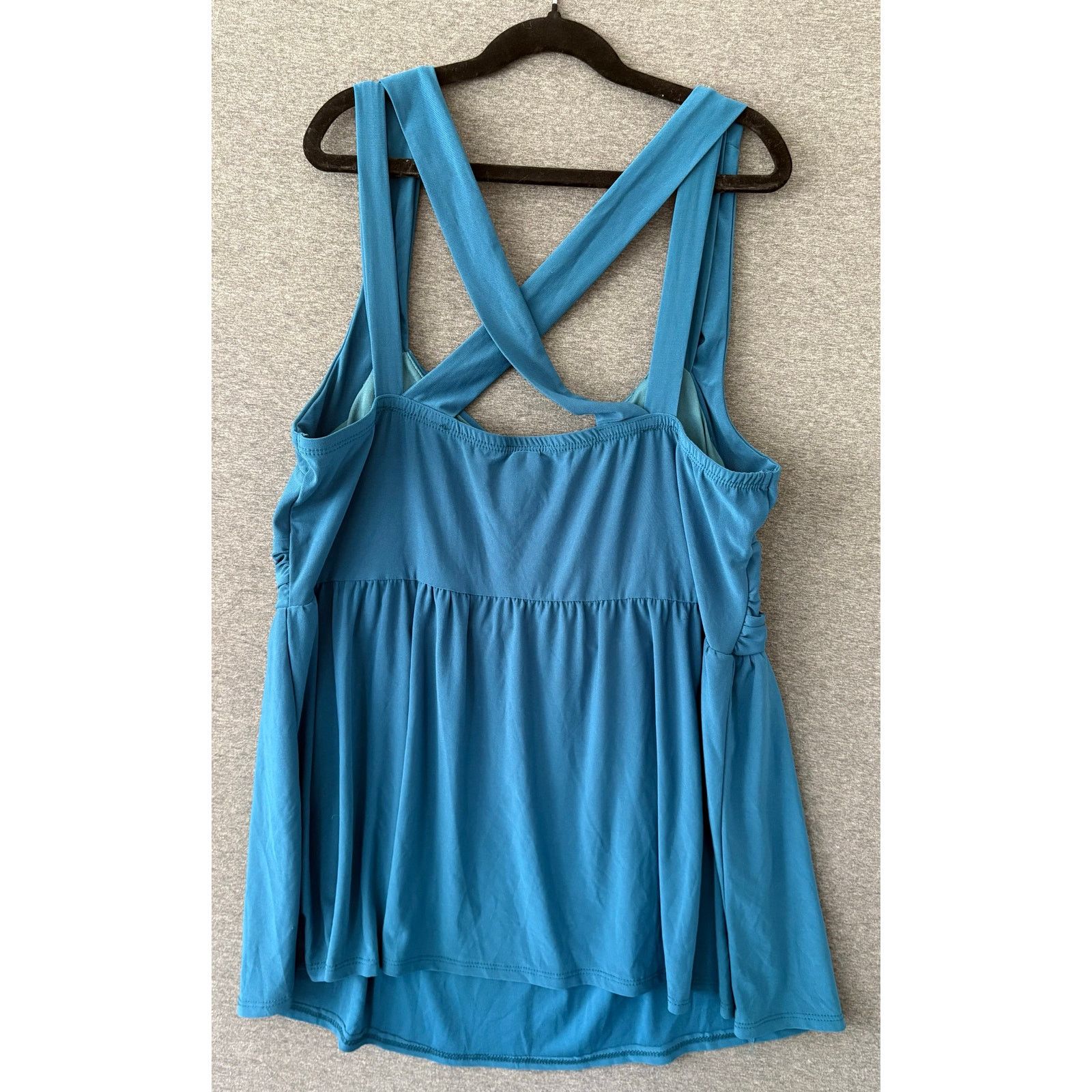 Other Torrid | Women's Blue Green Teal Strappy Tank Top Blouse | 2 Size L / US 10 / IT 46 - 8 Thumbnail