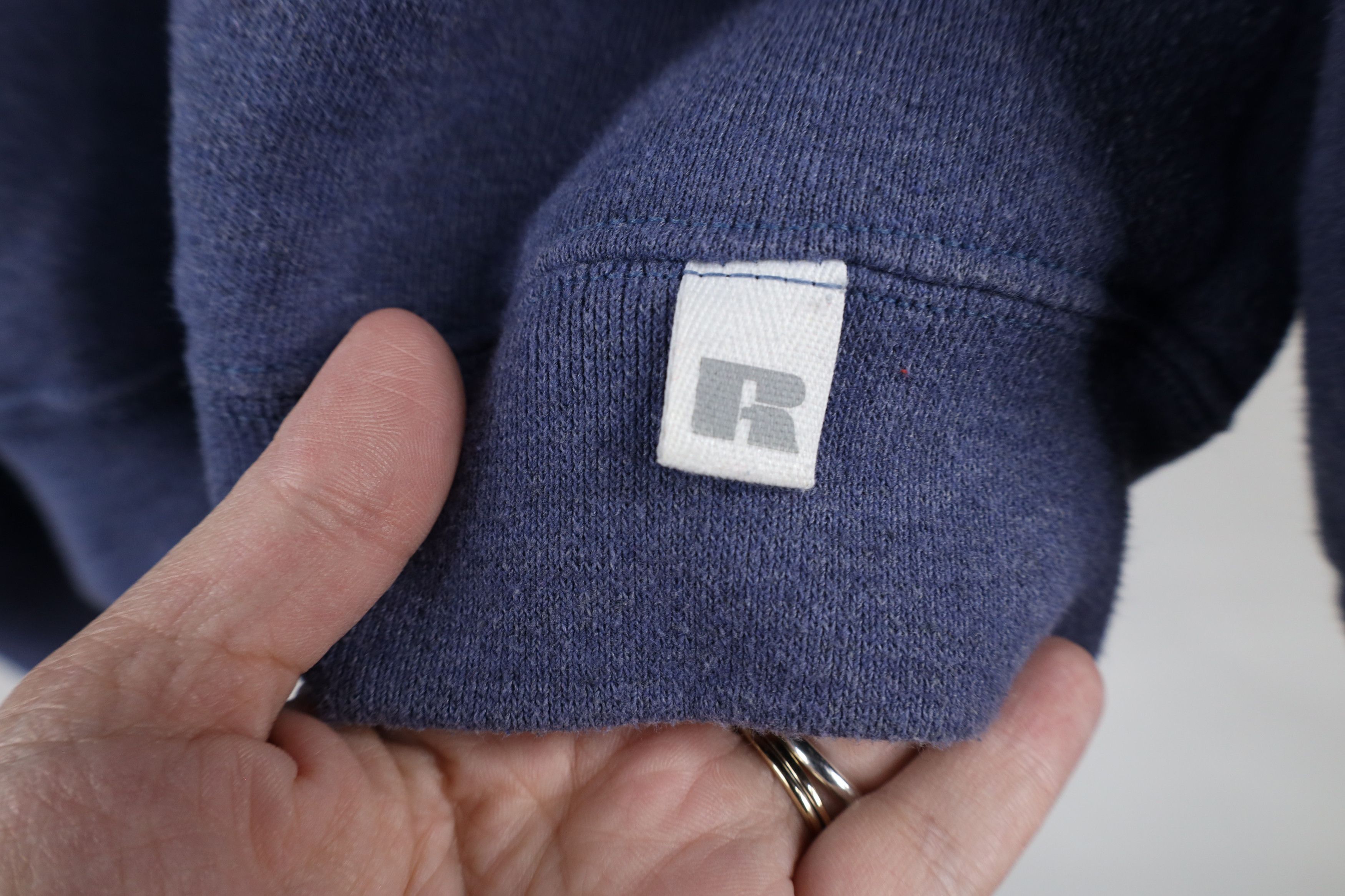 Russell Athletic × Vintage Vintage 90s Russell Athletic Lighthouse Sweatshirt Blue USA Size L / US 10 / IT 46 - 6 Thumbnail