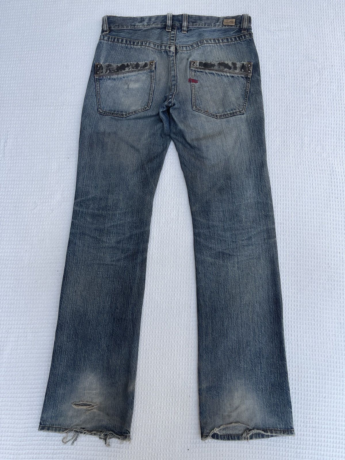 Nicole Club Last Drop🔥Rare🔥Nicole Club For Men Bootcut Distressed Jeans Size US 32 / EU 48 - 3 Thumbnail