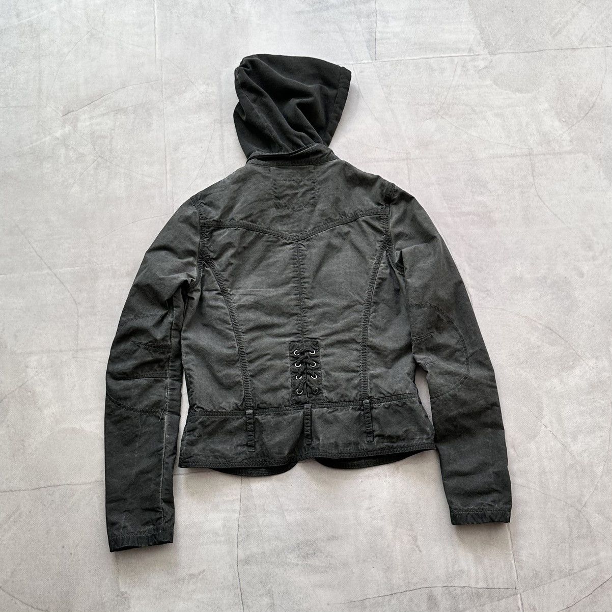 Hysteric Glamour × Undercover Punk Straps Zipper Garment Dyed Multipocket Jacket LGB Style Size XS / US 0-2 / IT 36-38 - 11 Thumbnail