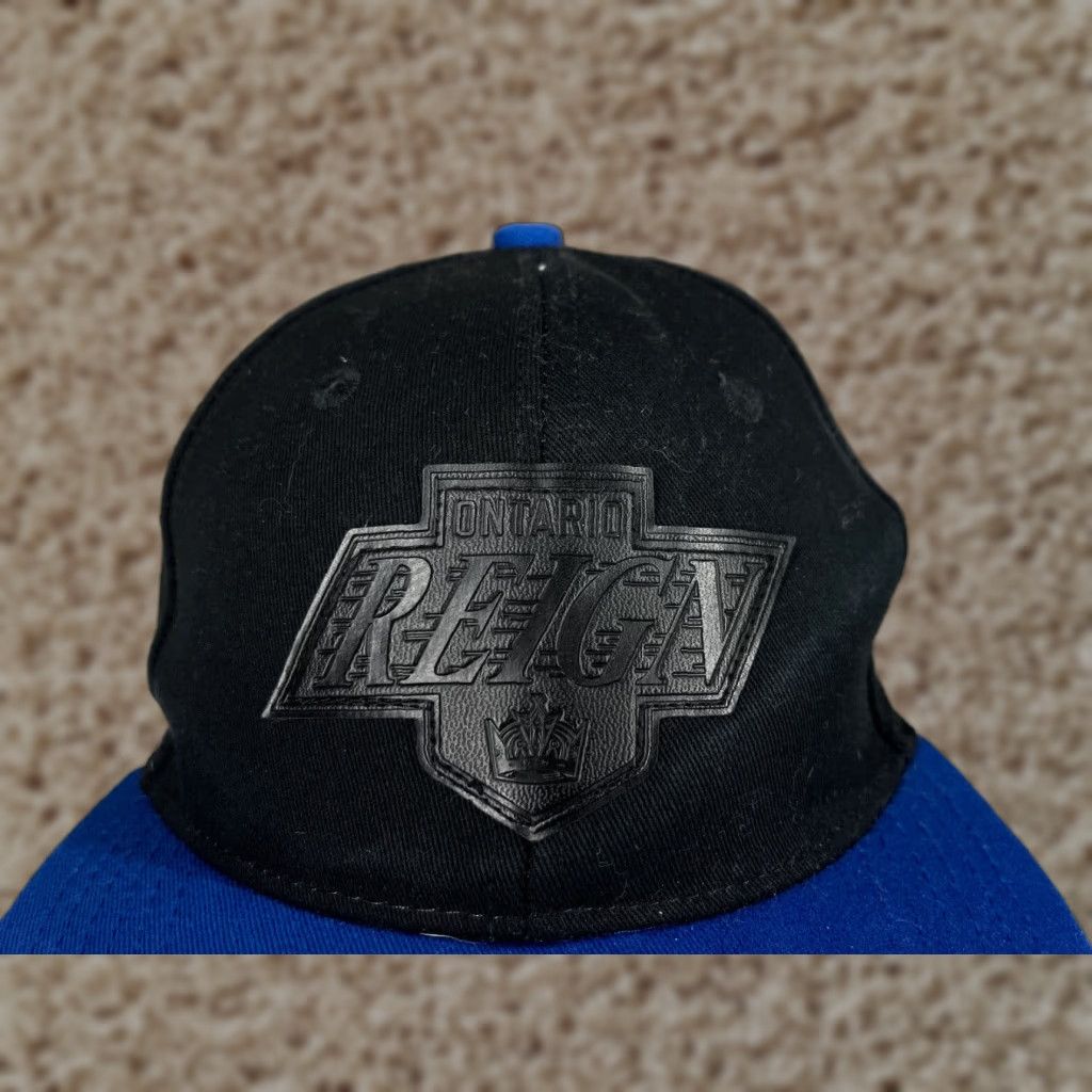 Vintage Melonwear Hat Cap Snap Back Adult OS Blue Black 100% Cotton AHL Melonwear Size ONE SIZE - 1 Thumbnail