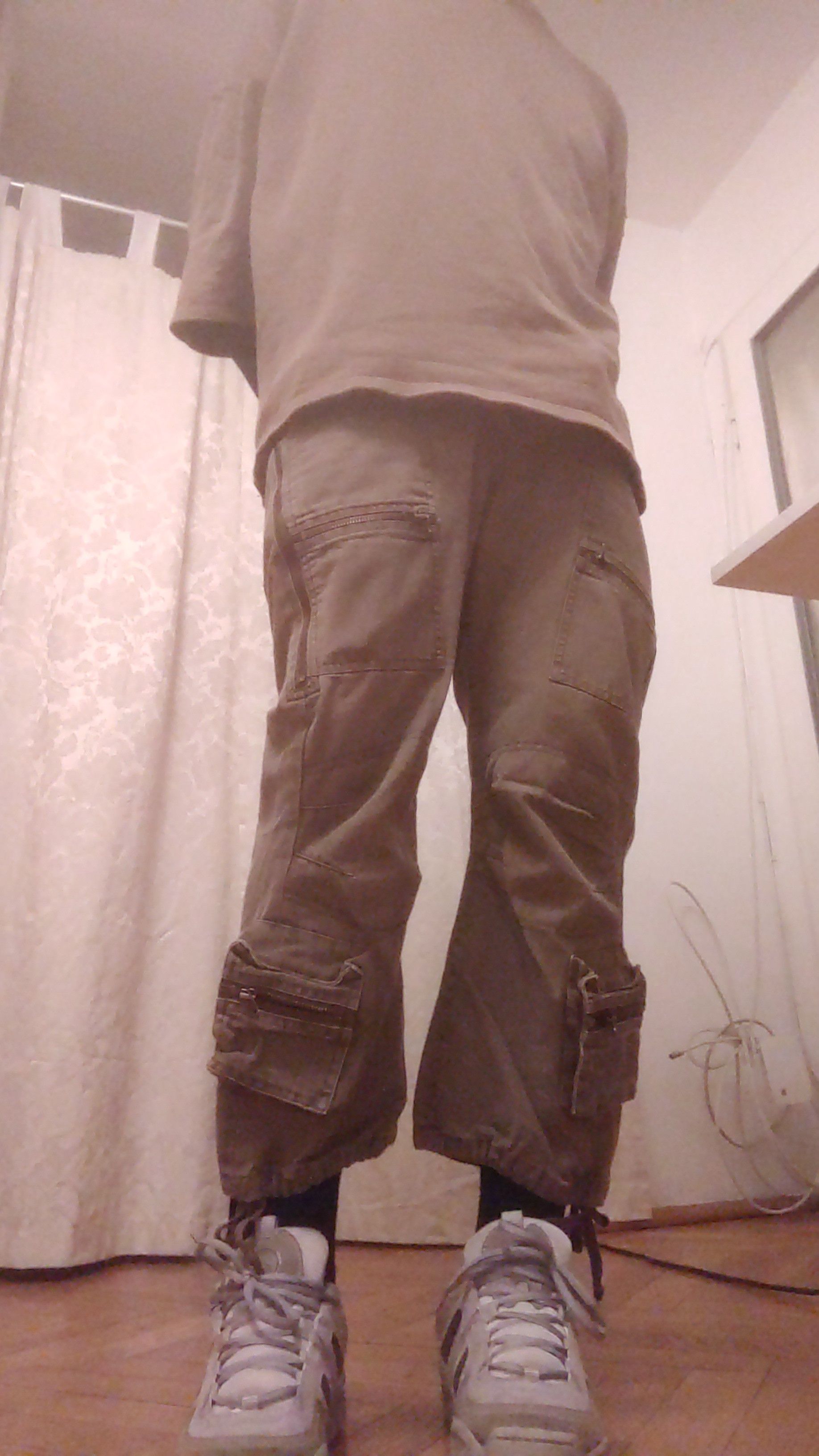 Japanese Brand × Vintage Detailed Cargo Pants Flared Hacker opium y2k Baggy Bootcut Size US 31 - 5 Thumbnail