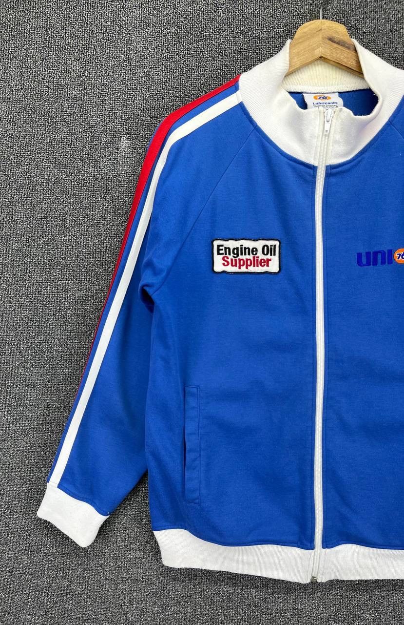 Japanese Brand Vintage Union 76 Lubricant Racing Zip Up Jacket Size US M / EU 48-50 / 2 - 4 Thumbnail