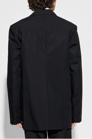 Gucci o1la5ras0426 Double-Breasted Cotton Poplin Blazer in Black Size US L / EU 52-54 / 3 - 4 Thumbnail