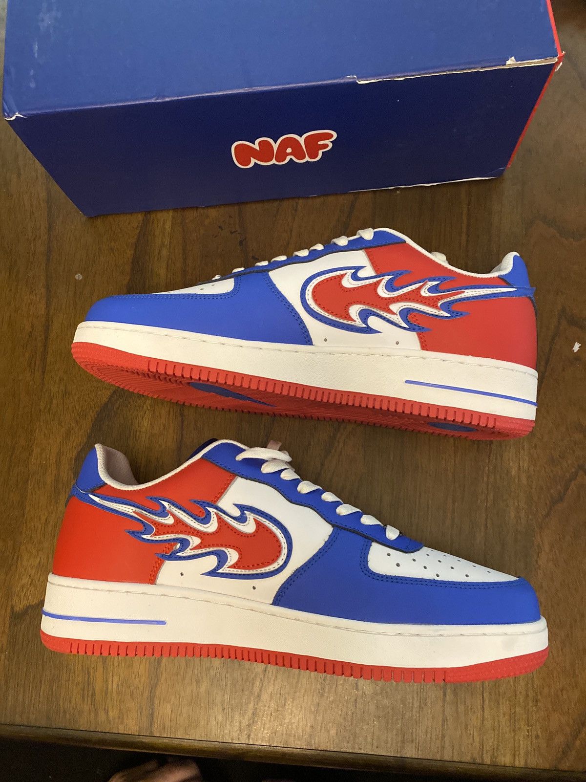 Designer Custom Designer NAF 4th of July edition Size US 12.5 / EU 45-46 - 10 Thumbnail