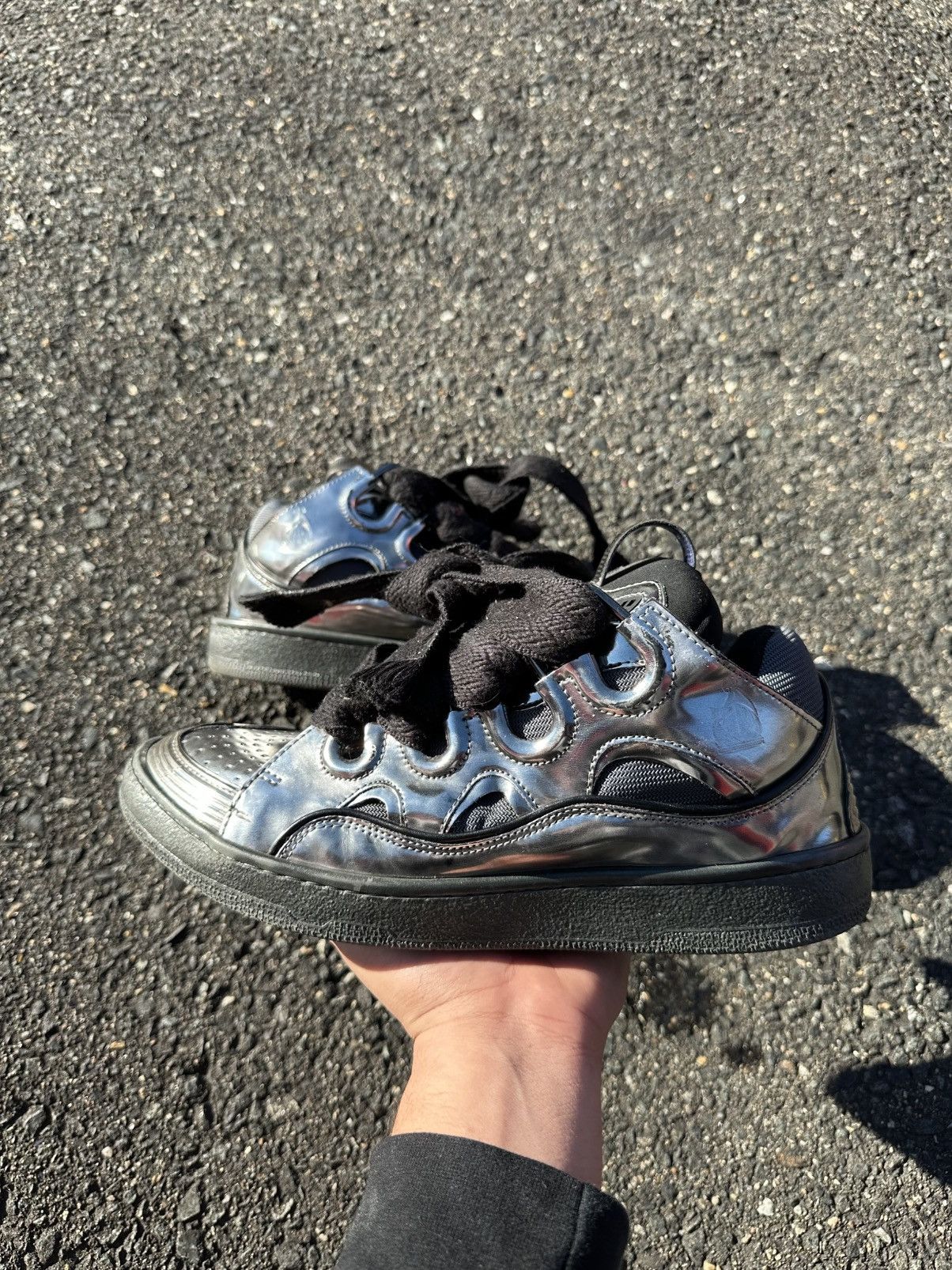 Lanvin Lanvin Curb Sneaker Black/Mirrored Size US 10 / EU 43 - 10 Thumbnail