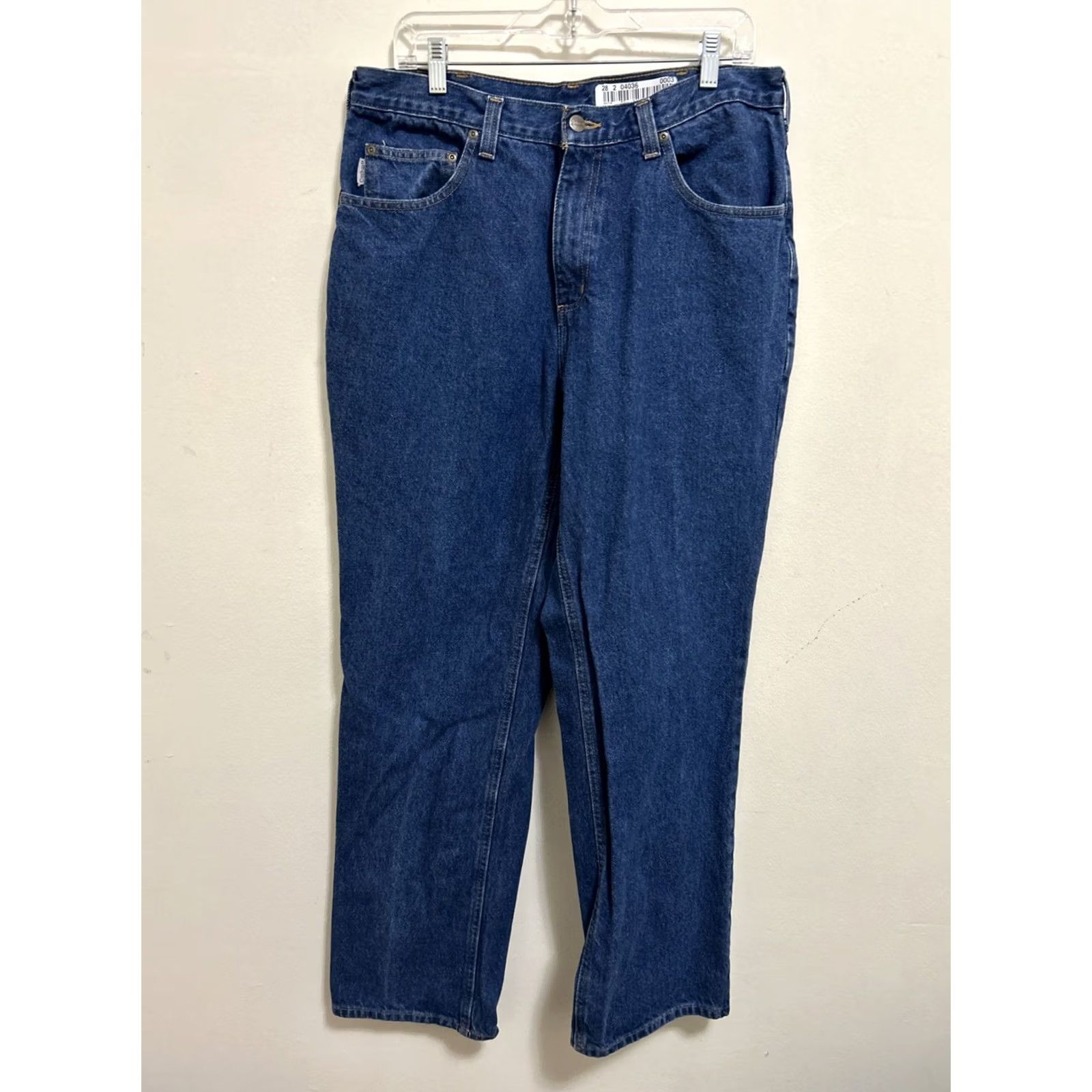 Carhartt VINTAGE Carhartt Jeans 34x32 Mens Blue Denim 100% Cotton Relaxed Fit Workwear 381-83 Size US 34 / EU 50 - 2 Thumbnail